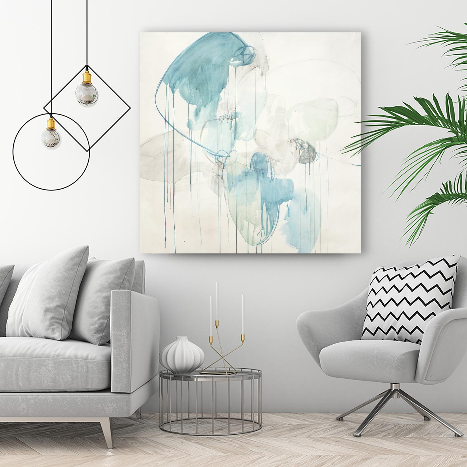 Inducted by Daleno Art on GIANT ART - blue abstract