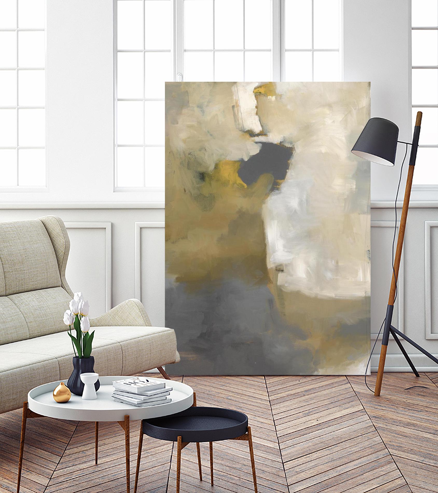 Out the Window by Daleno Art on GIANT ART - beige abstract abstract