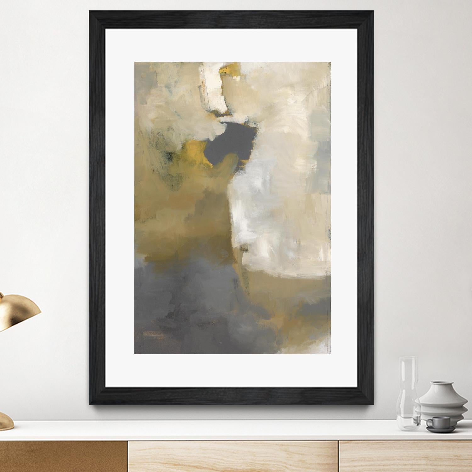 Out the Window by Daleno Art on GIANT ART - beige abstract abstract