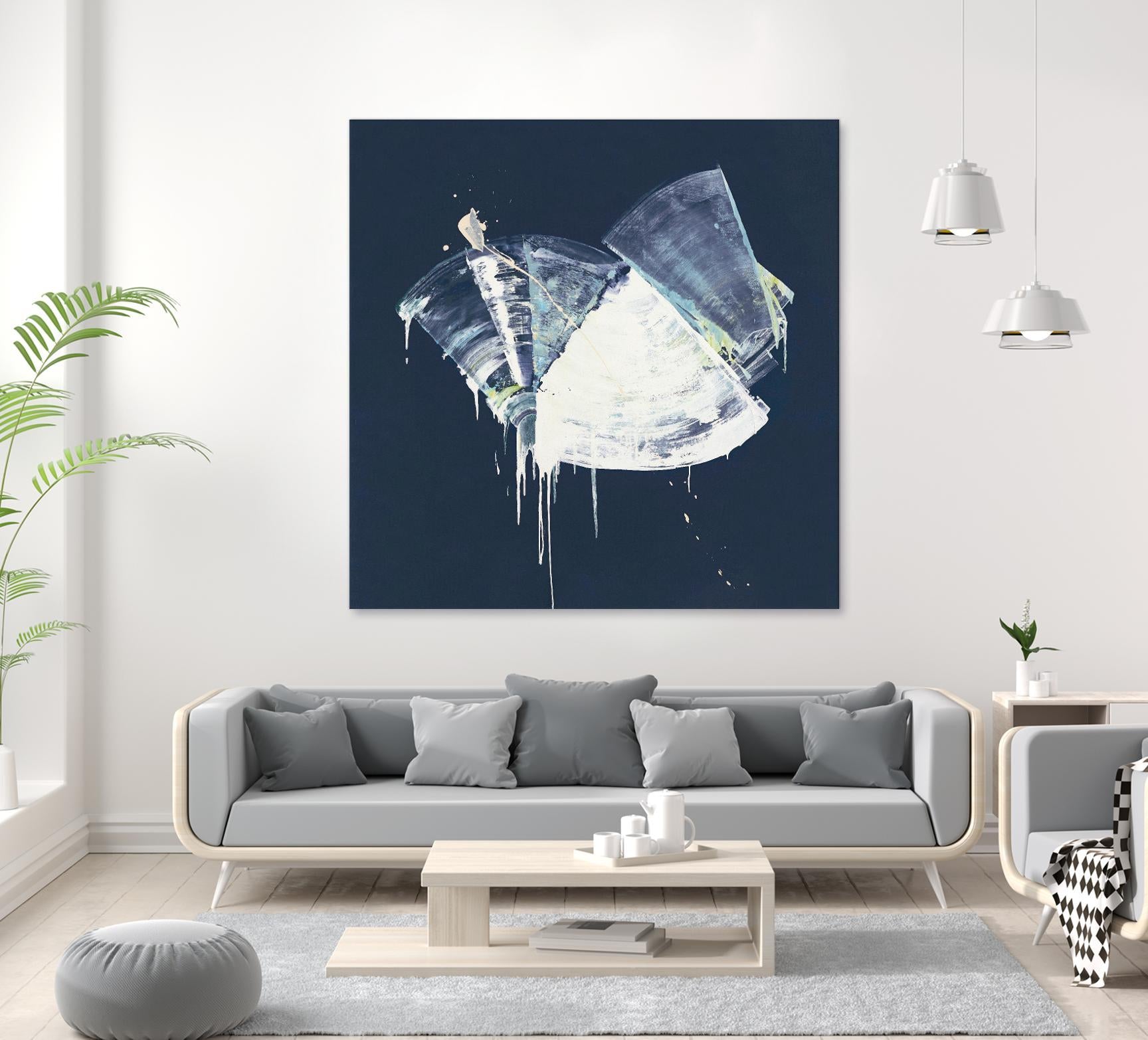 Bells in Motion by Daleno Art on GIANT ART - green abstract abstrait