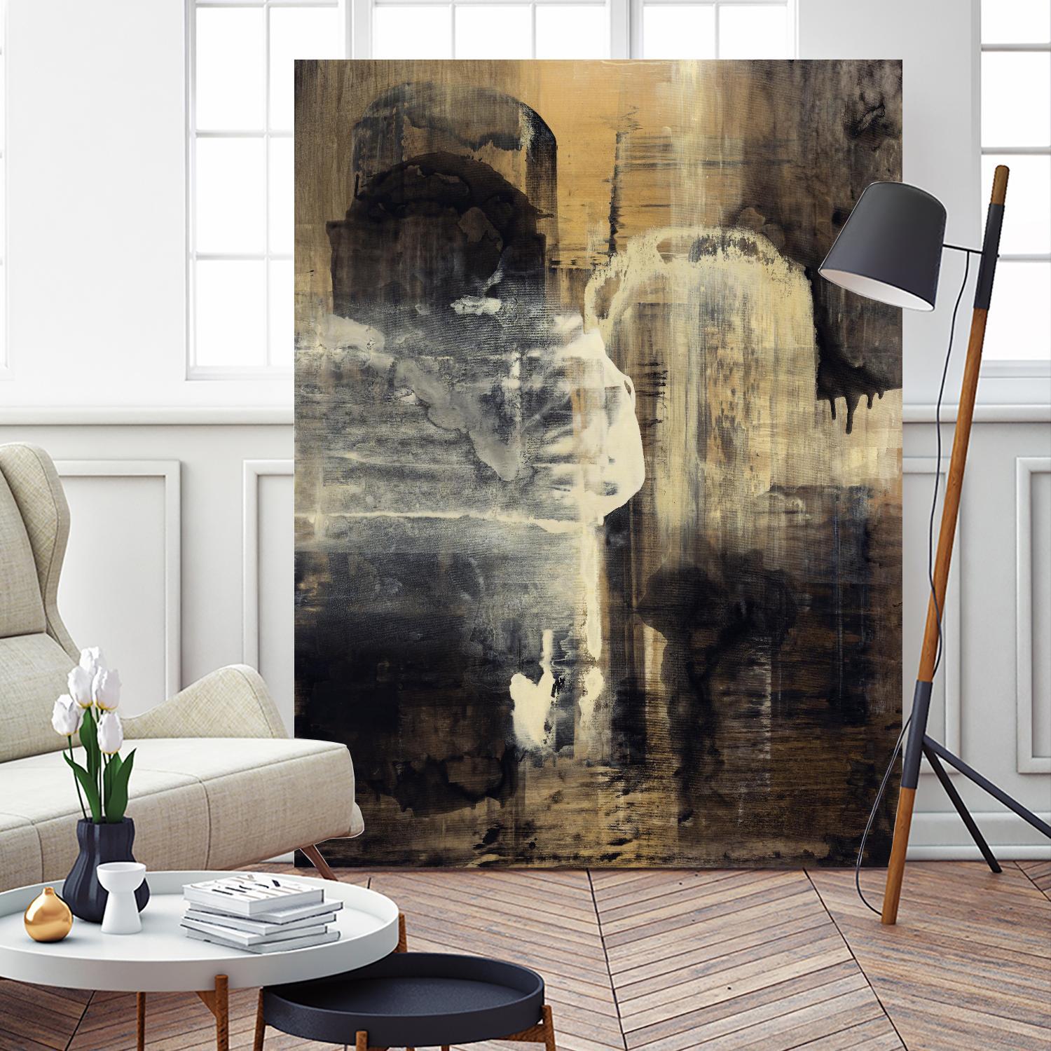 Crossing Into Canes by Daleno Art on GIANT ART - white abstract abstrait