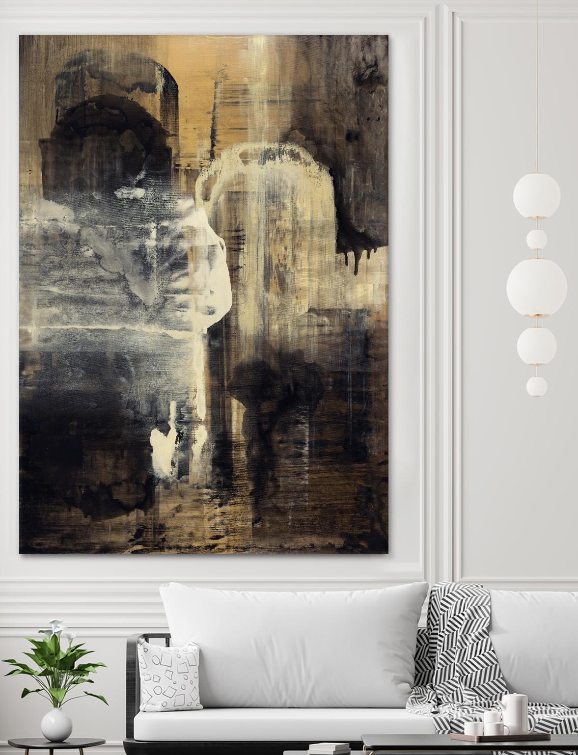 Crossing Into Canes by Daleno Art on GIANT ART - white abstract abstrait