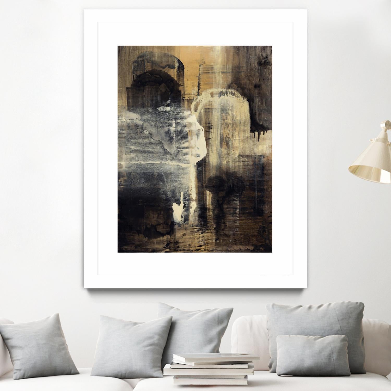 Crossing Into Canes by Daleno Art on GIANT ART - white abstract abstrait