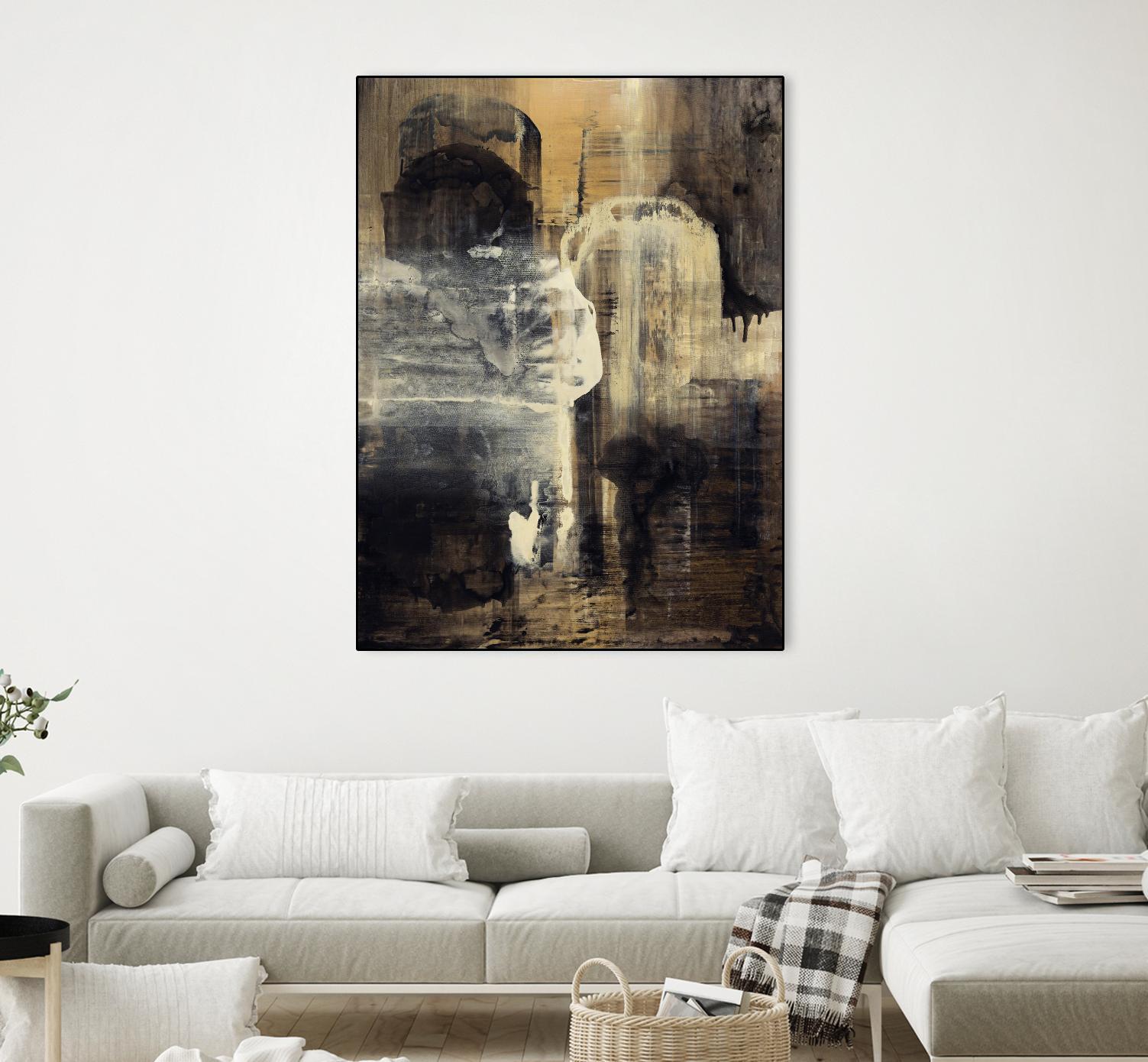 Crossing Into Canes by Daleno Art on GIANT ART - white abstract abstrait