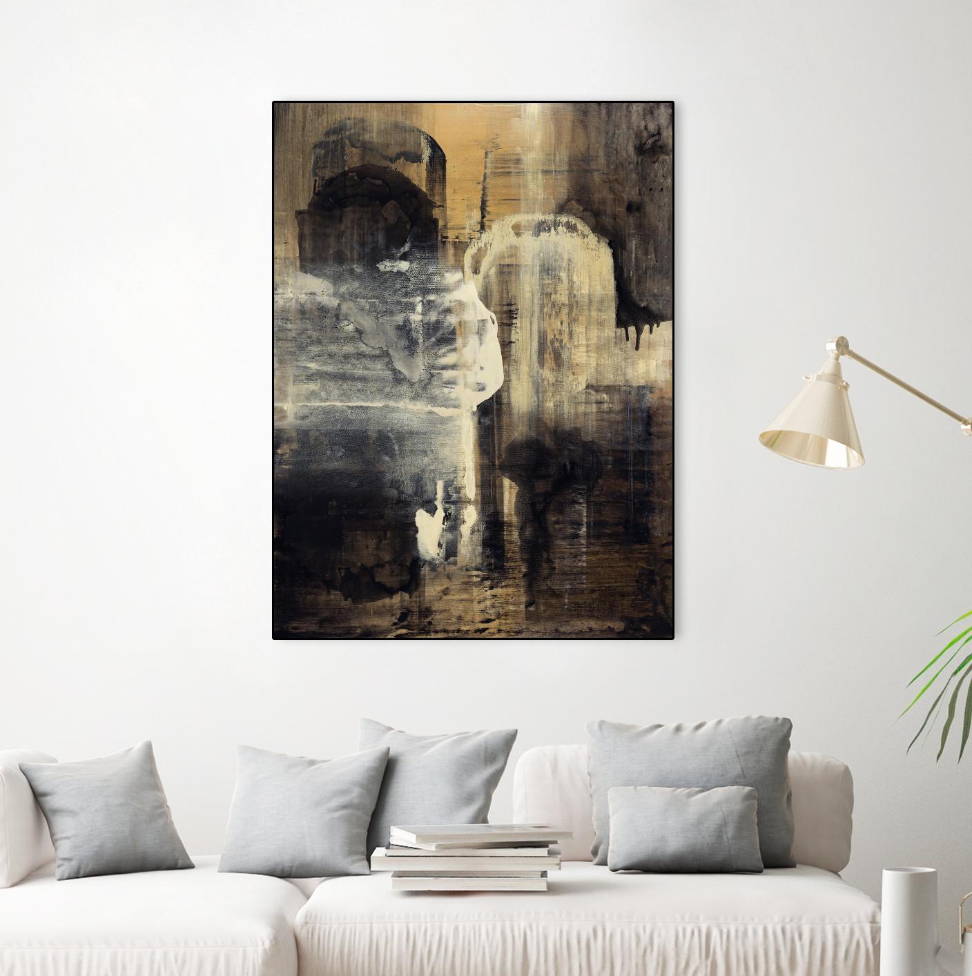 Crossing Into Canes by Daleno Art on GIANT ART - white abstract abstrait