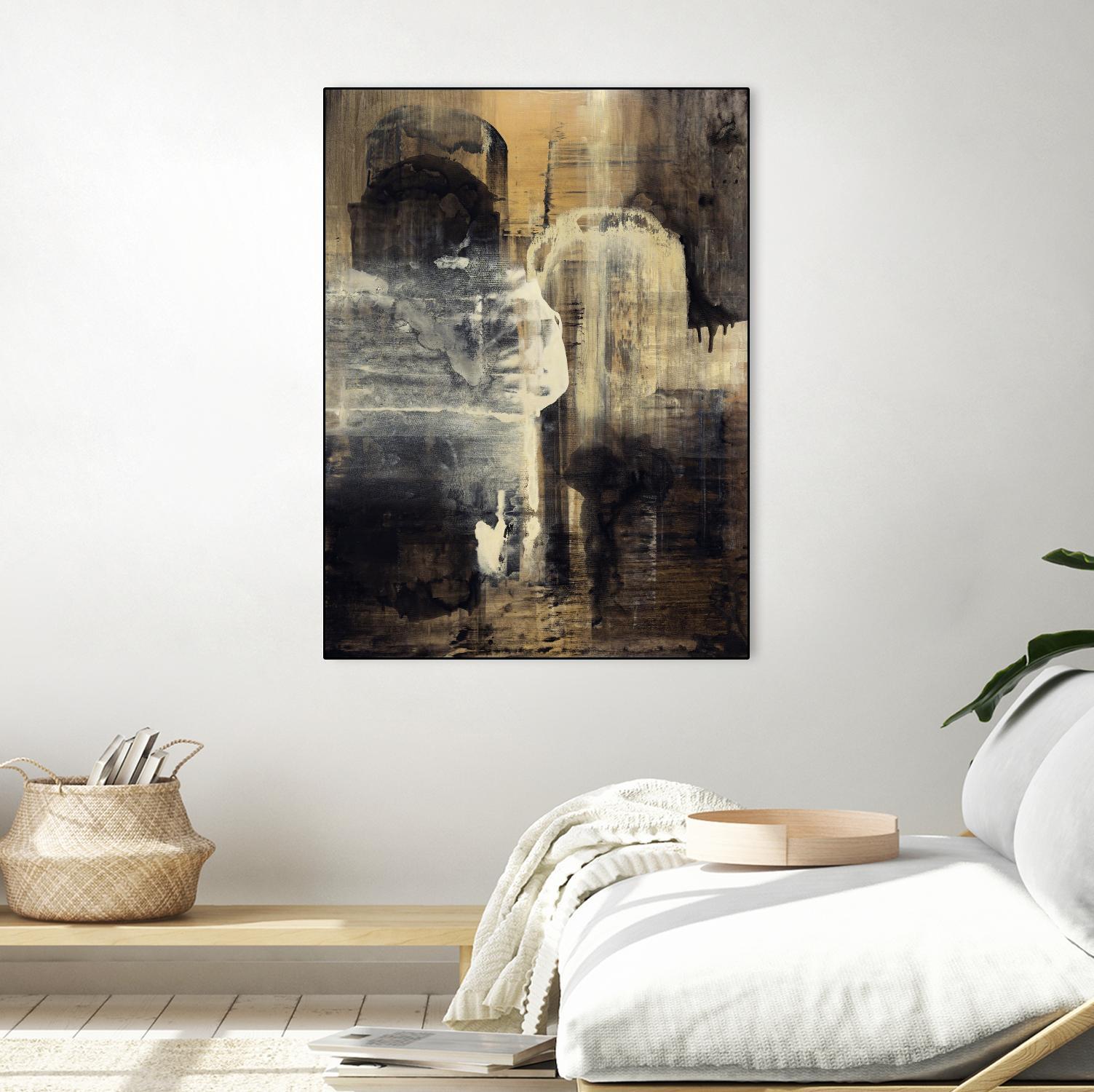 Crossing Into Canes by Daleno Art on GIANT ART - white abstract abstrait