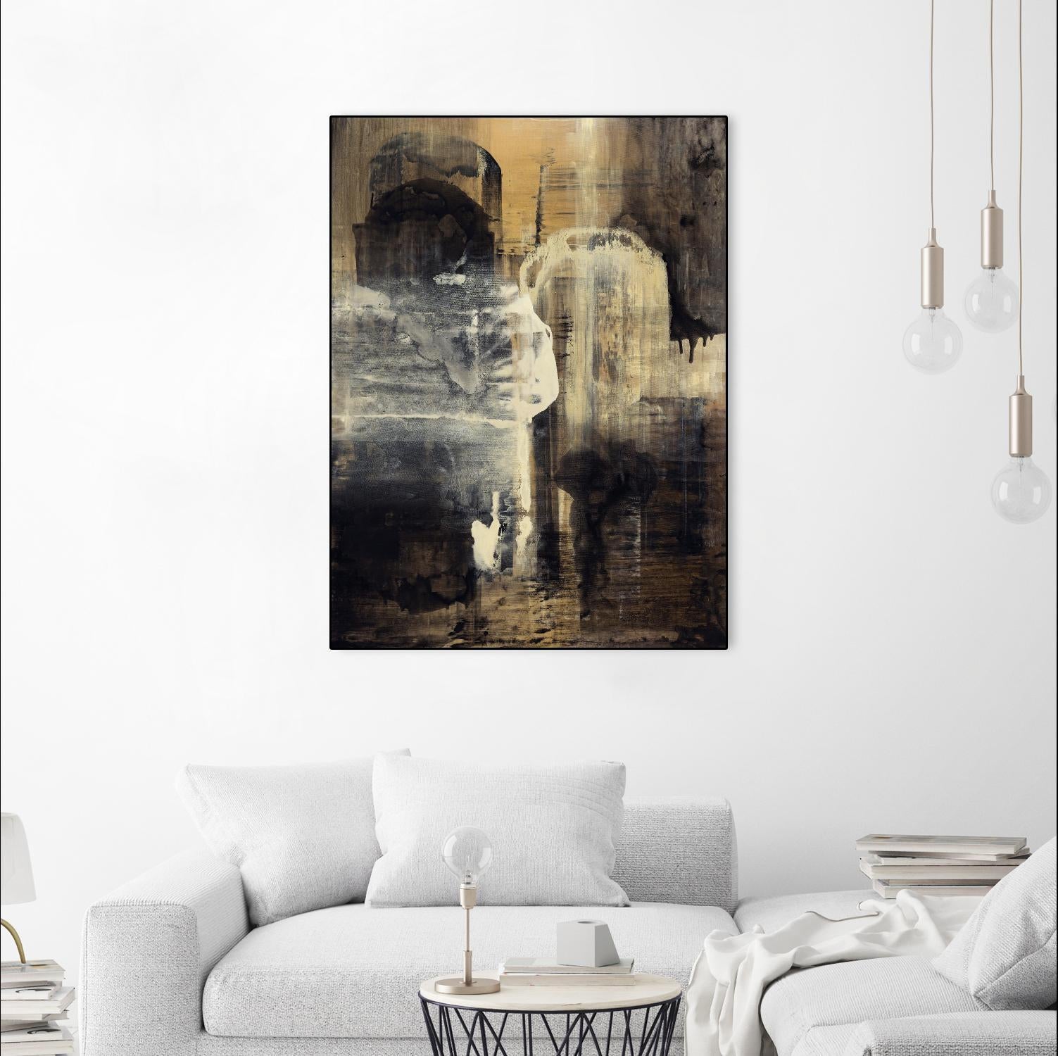 Crossing Into Canes by Daleno Art on GIANT ART - white abstract abstrait