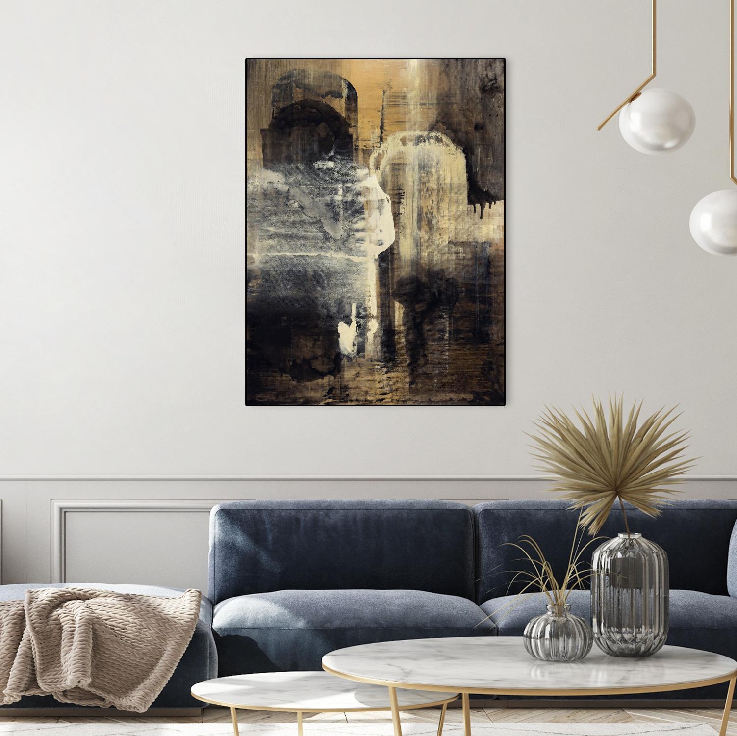 Crossing Into Canes by Daleno Art on GIANT ART - white abstract abstrait