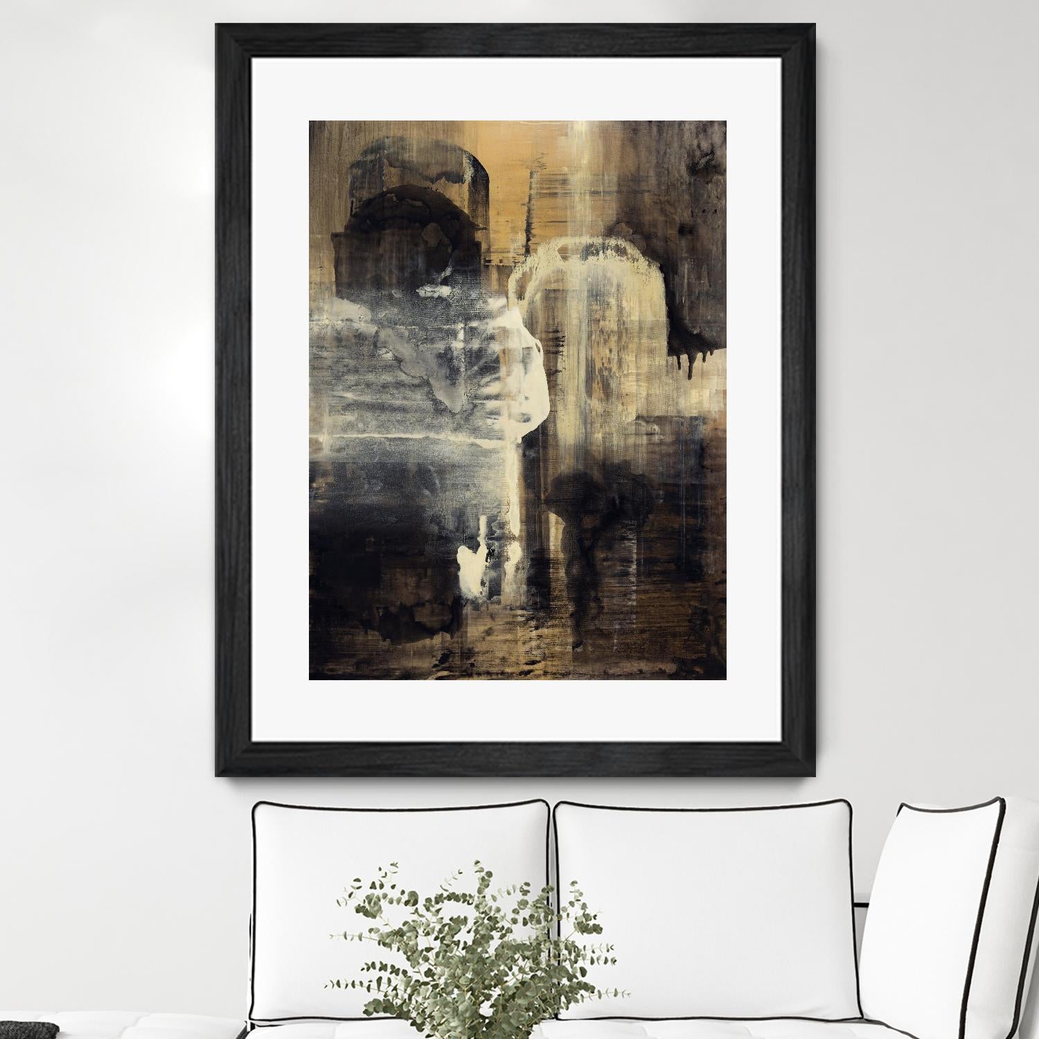 Crossing Into Canes by Daleno Art on GIANT ART - white abstract abstrait