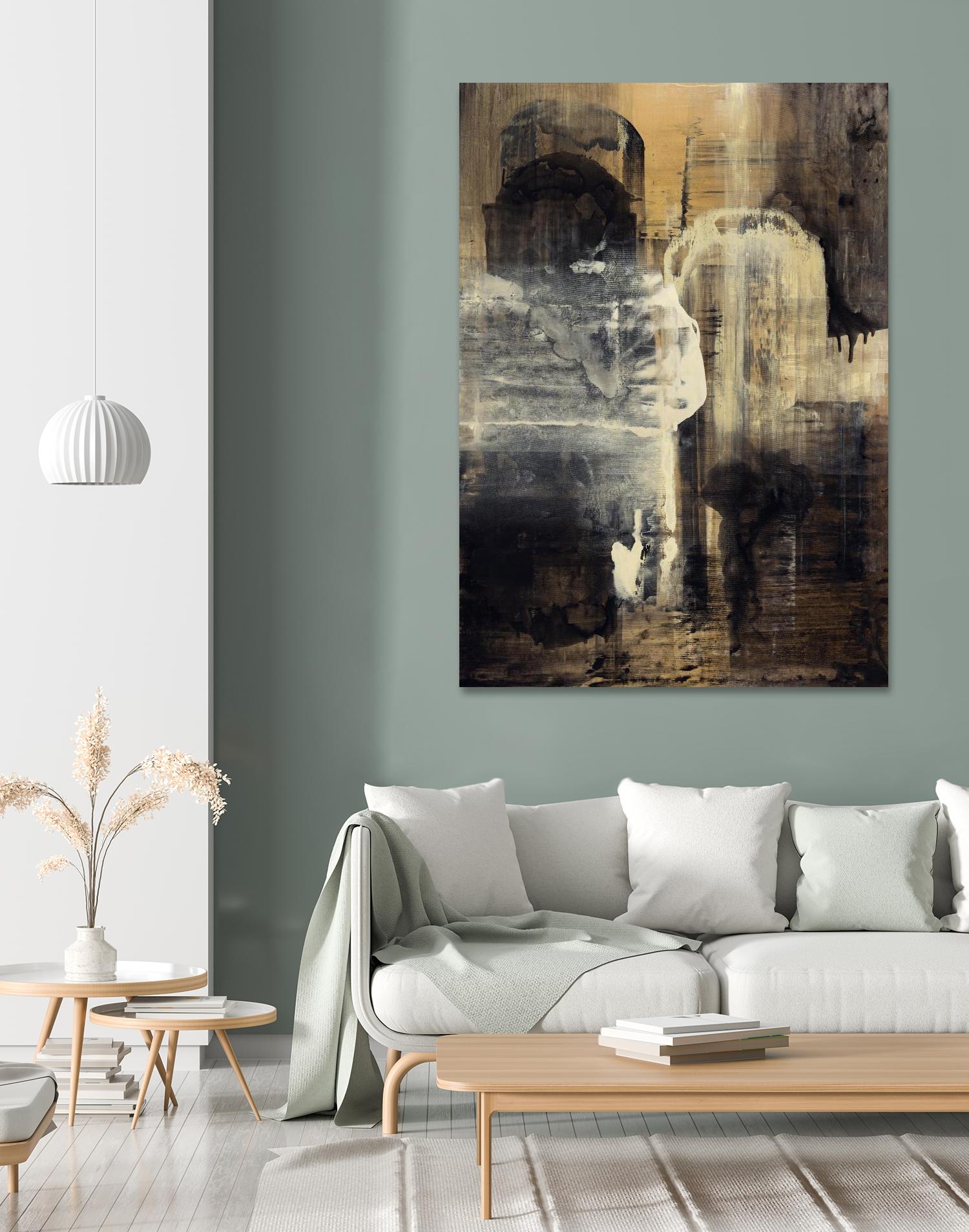 Crossing Into Canes by Daleno Art on GIANT ART - white abstract abstrait