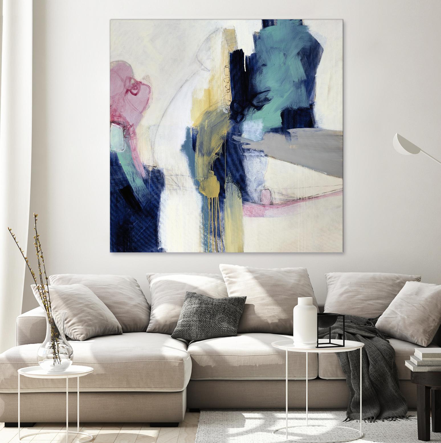 Acrobatic Swimmer by Daleno Art on GIANT ART - pink abstract abstrait