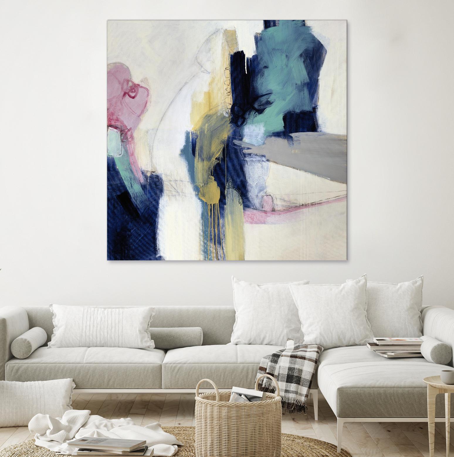 Acrobatic Swimmer by Daleno Art on GIANT ART - pink abstract abstrait