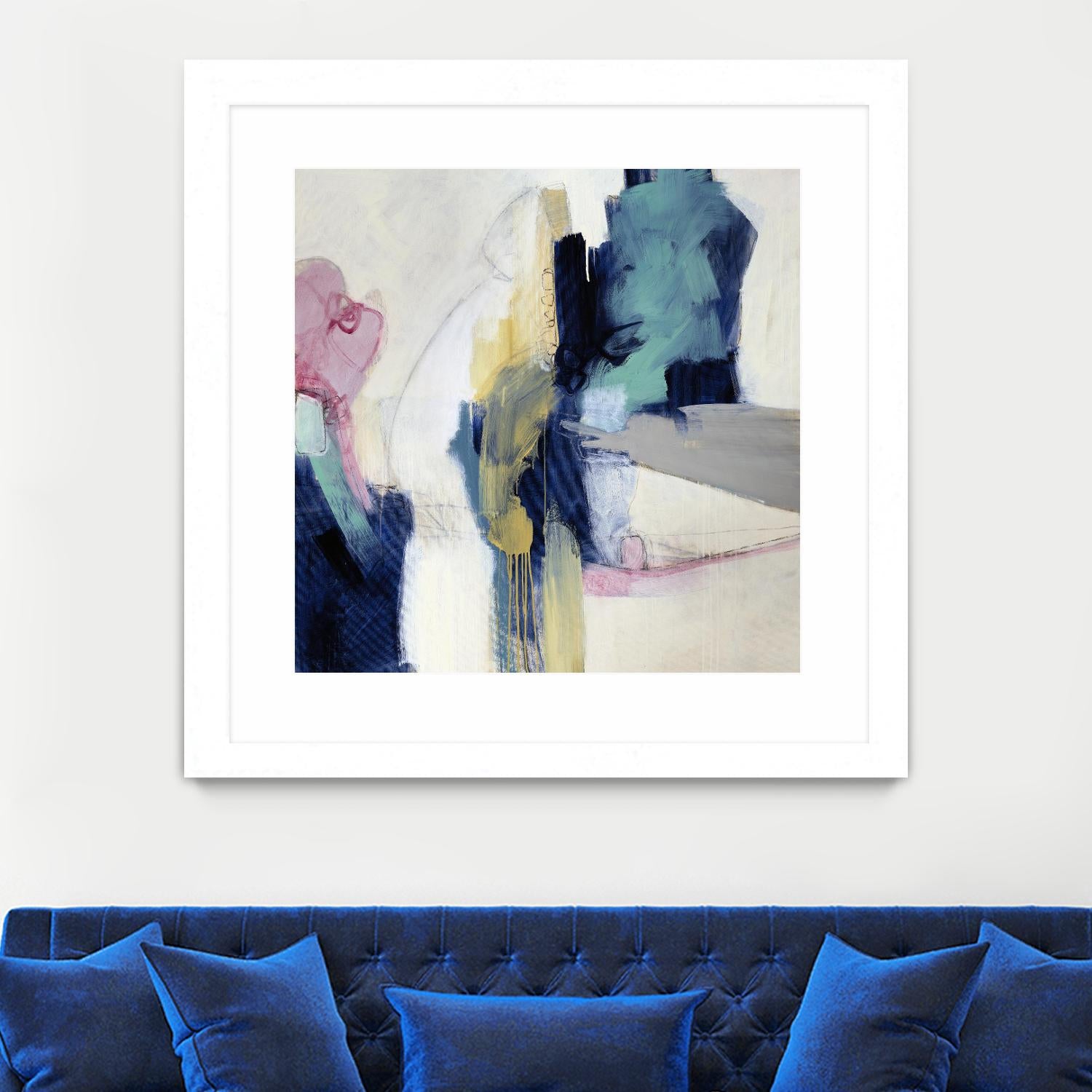 Acrobatic Swimmer by Daleno Art on GIANT ART - pink abstract abstrait