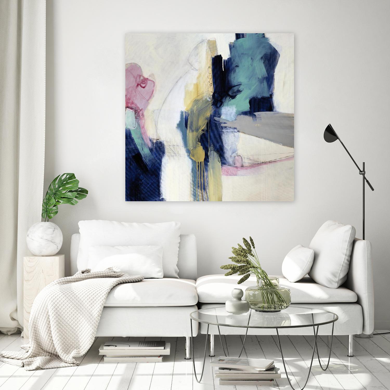 Acrobatic Swimmer by Daleno Art on GIANT ART - pink abstract abstrait