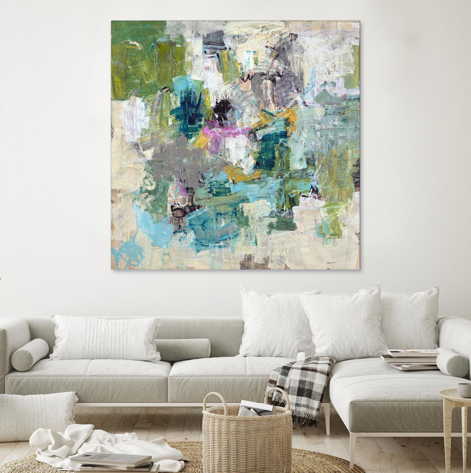 Break the Intrusion by Daleno Art on GIANT ART - beige abstract abstrait