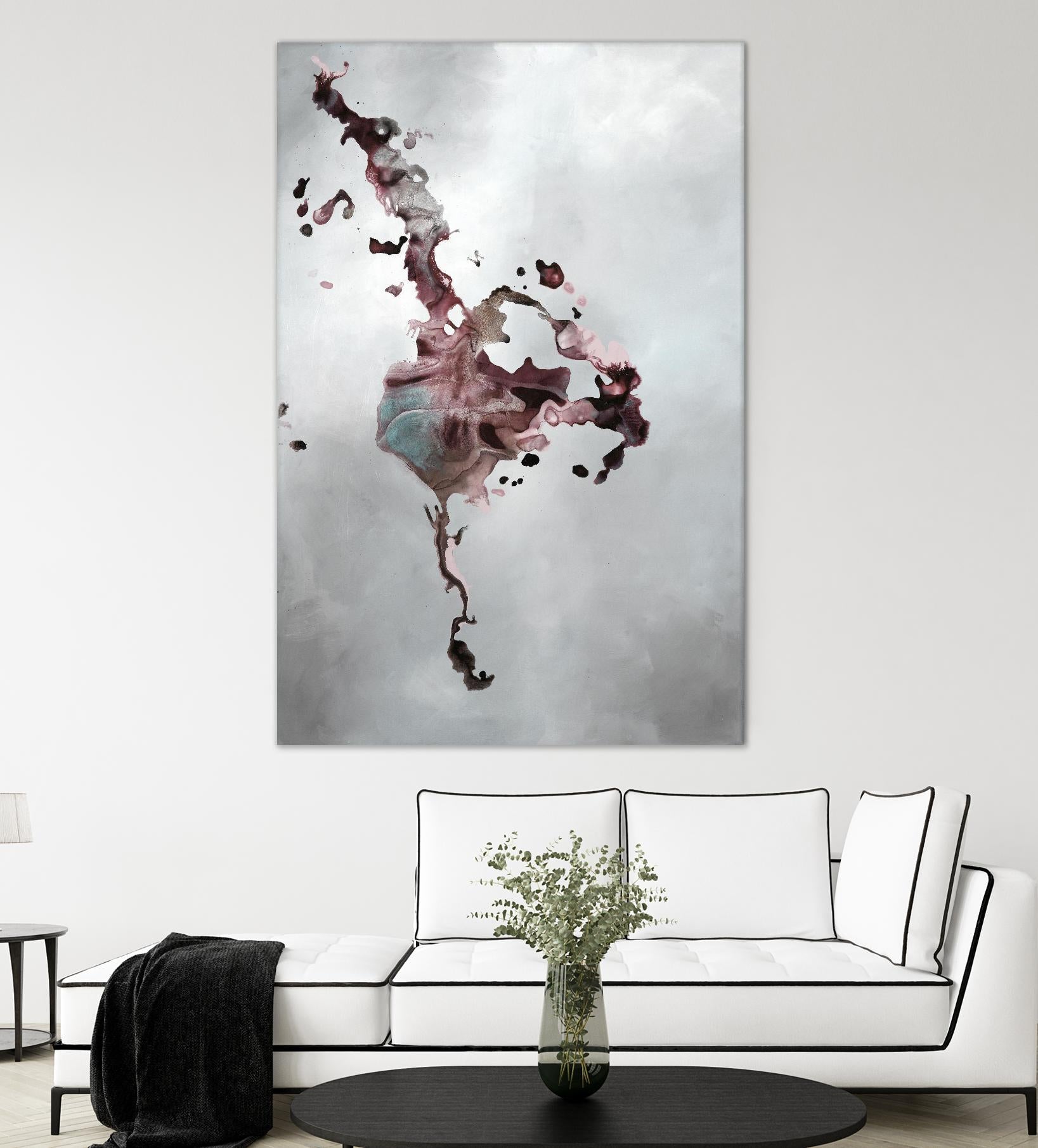 Welcomed Disturbance II by Daleno Art on GIANT ART - pink abstract abstrait