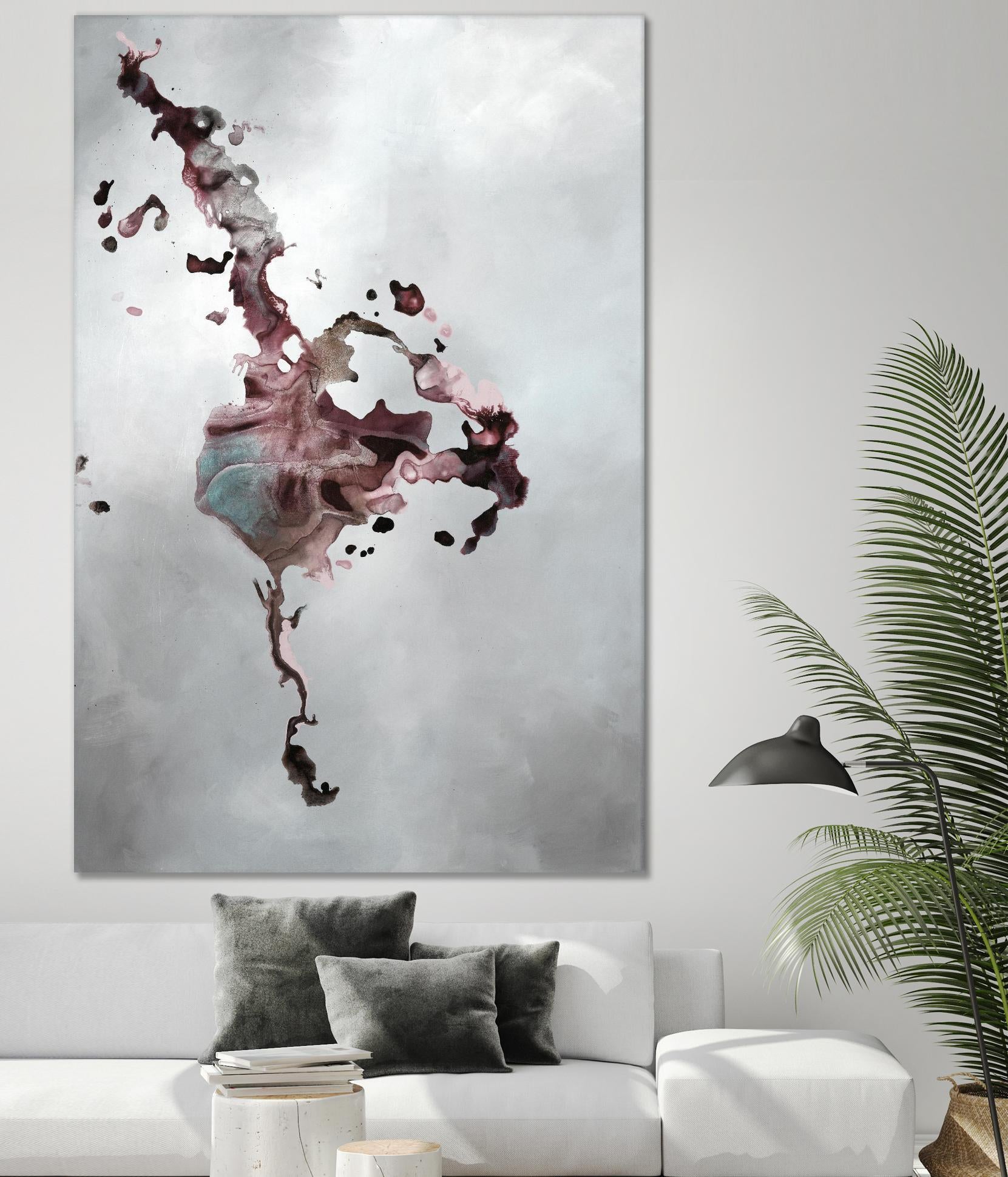 Welcomed Disturbance II by Daleno Art on GIANT ART - pink abstract abstrait
