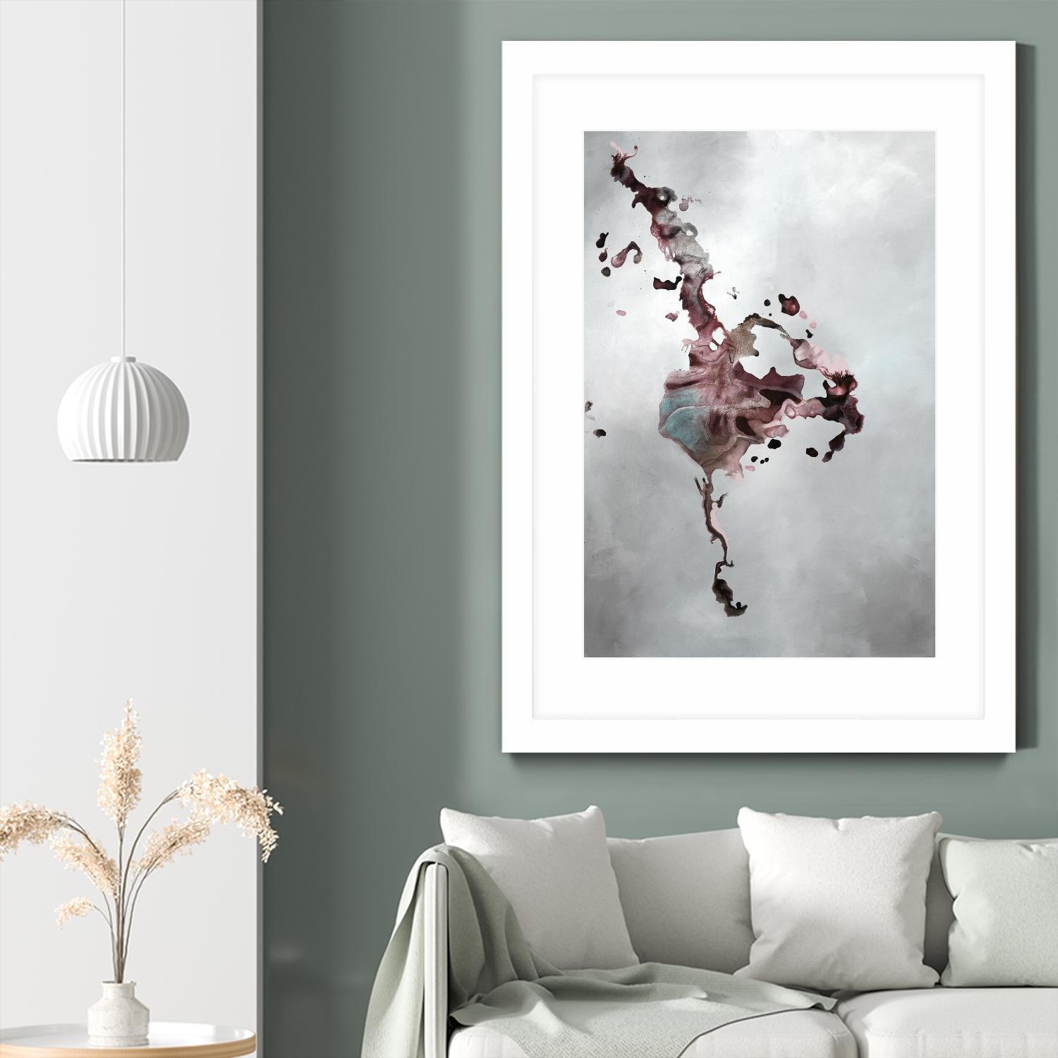 Welcomed Disturbance II by Daleno Art on GIANT ART - pink abstract abstrait