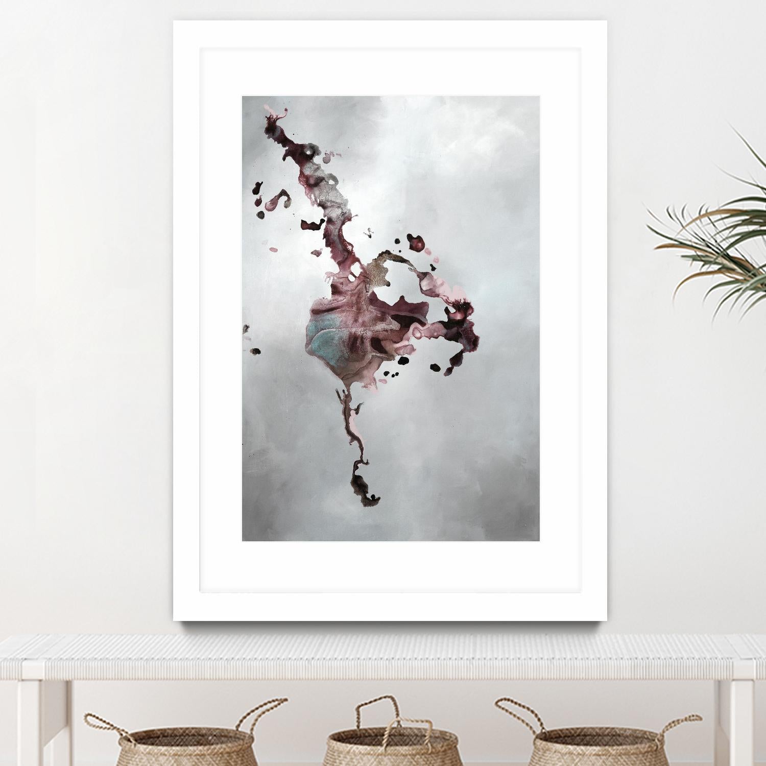 Welcomed Disturbance II by Daleno Art on GIANT ART - pink abstract abstrait