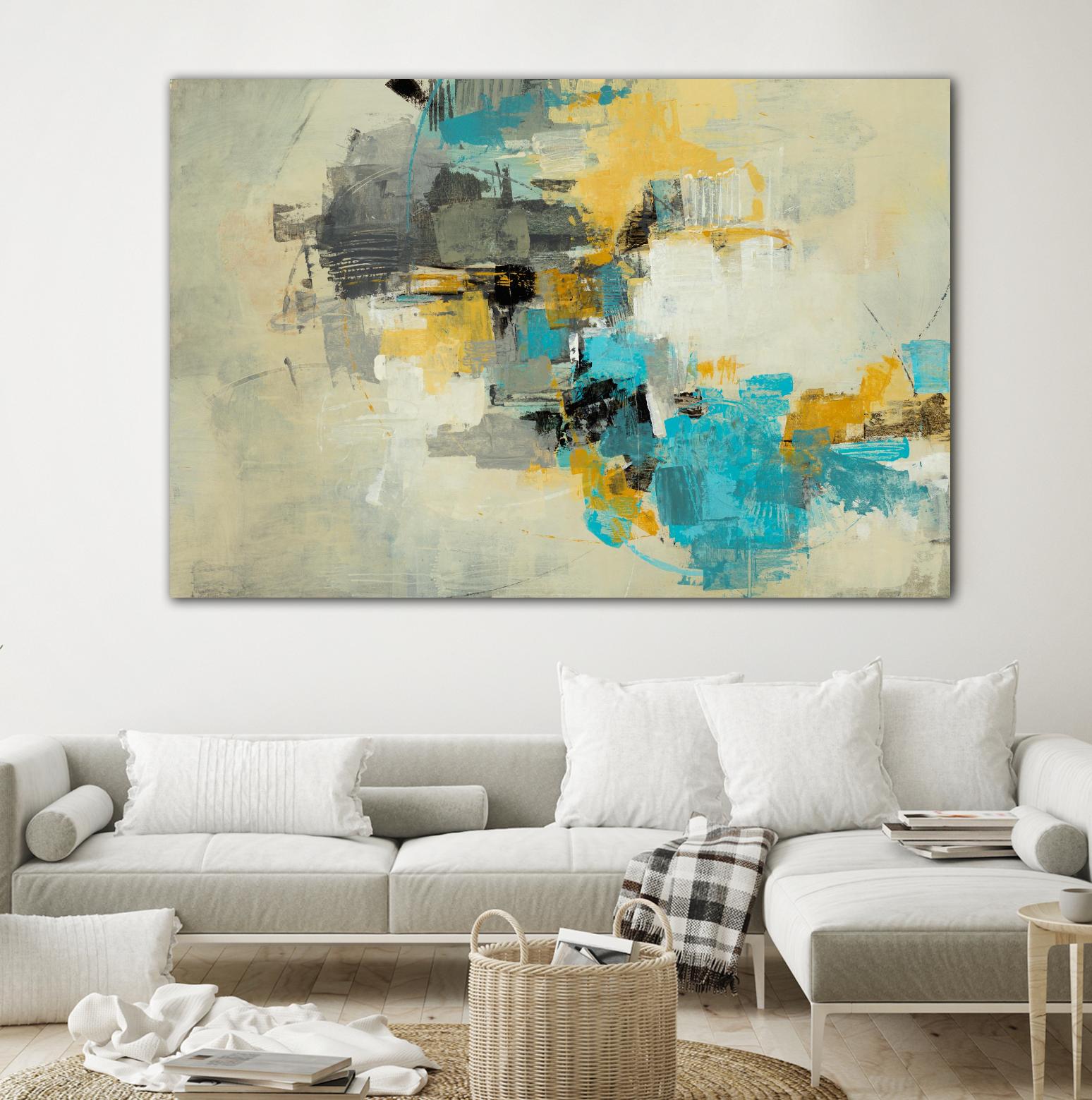 Adrift in Time by Daleno Art on GIANT ART - blue abstract abstrait