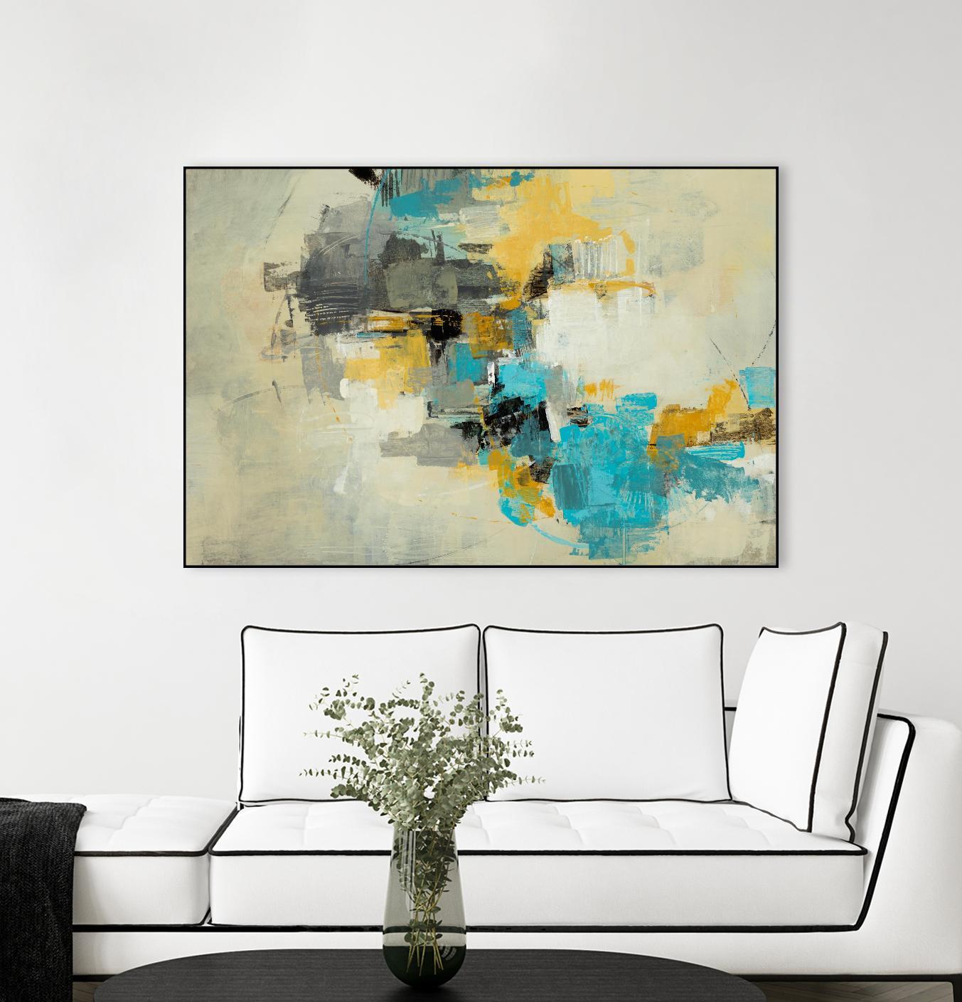 Adrift in Time by Daleno Art on GIANT ART - blue abstract abstrait