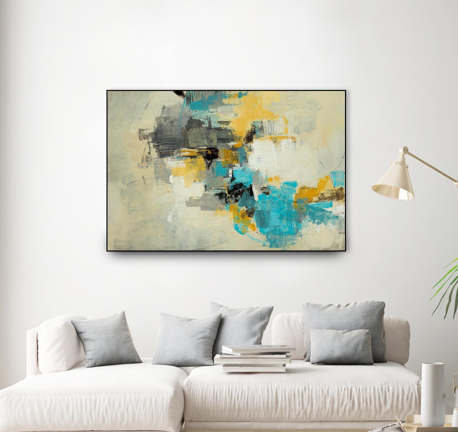 Adrift in Time by Daleno Art on GIANT ART - blue abstract abstrait