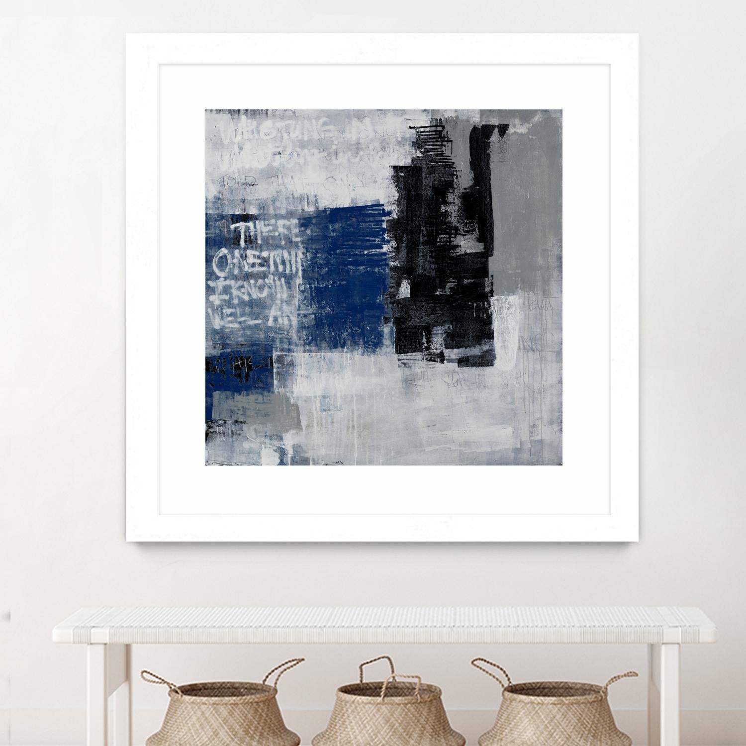 Just One TIme II by Daleno Art on GIANT ART - bleu abstract