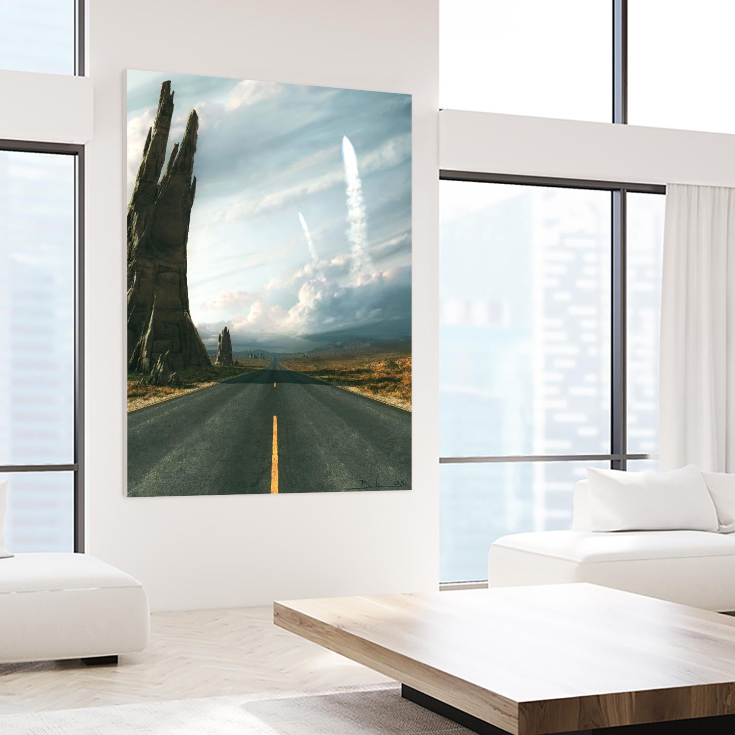 Mission by Stephane Belin on GIANT ART - grey landscape