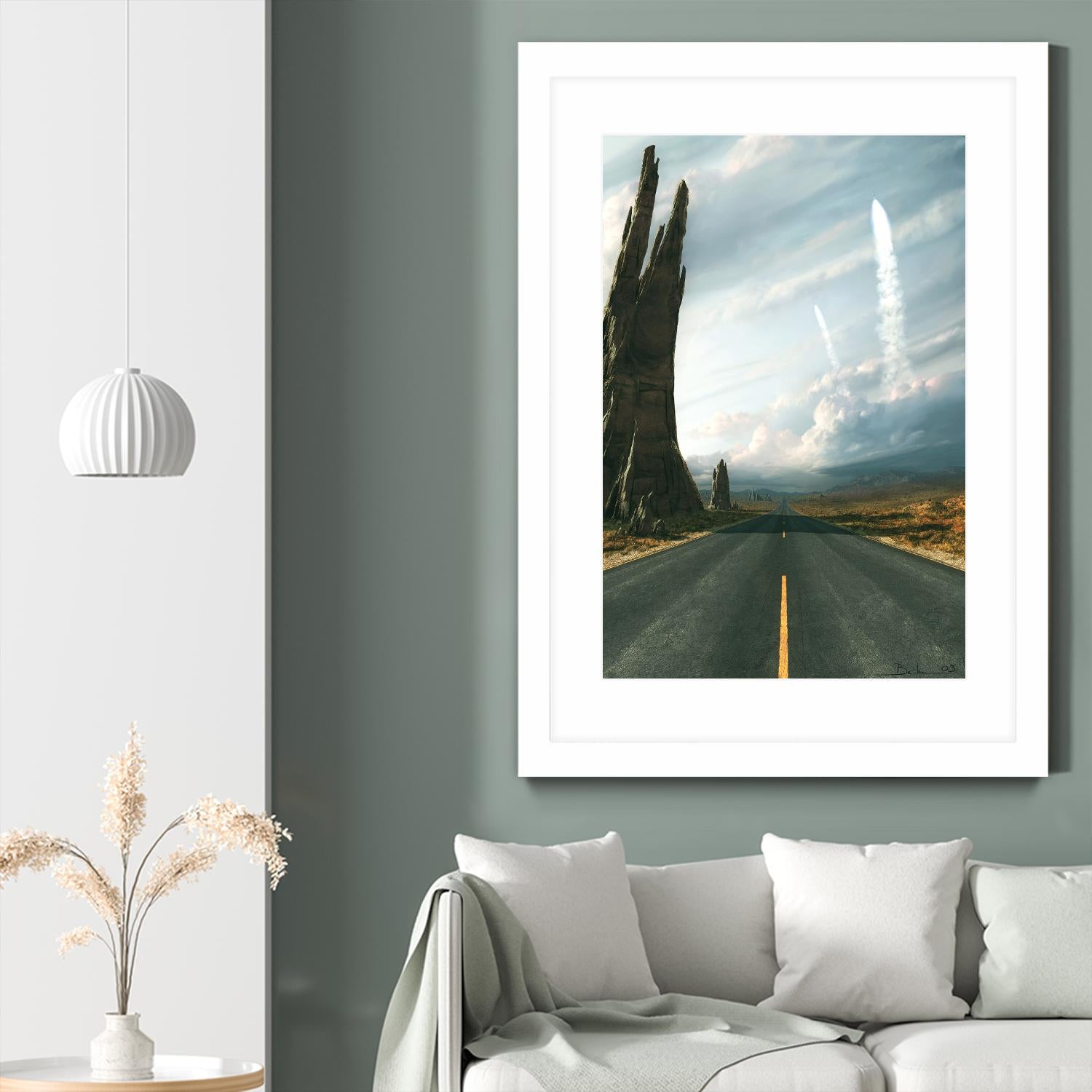 Mission by Stephane Belin on GIANT ART - grey landscape