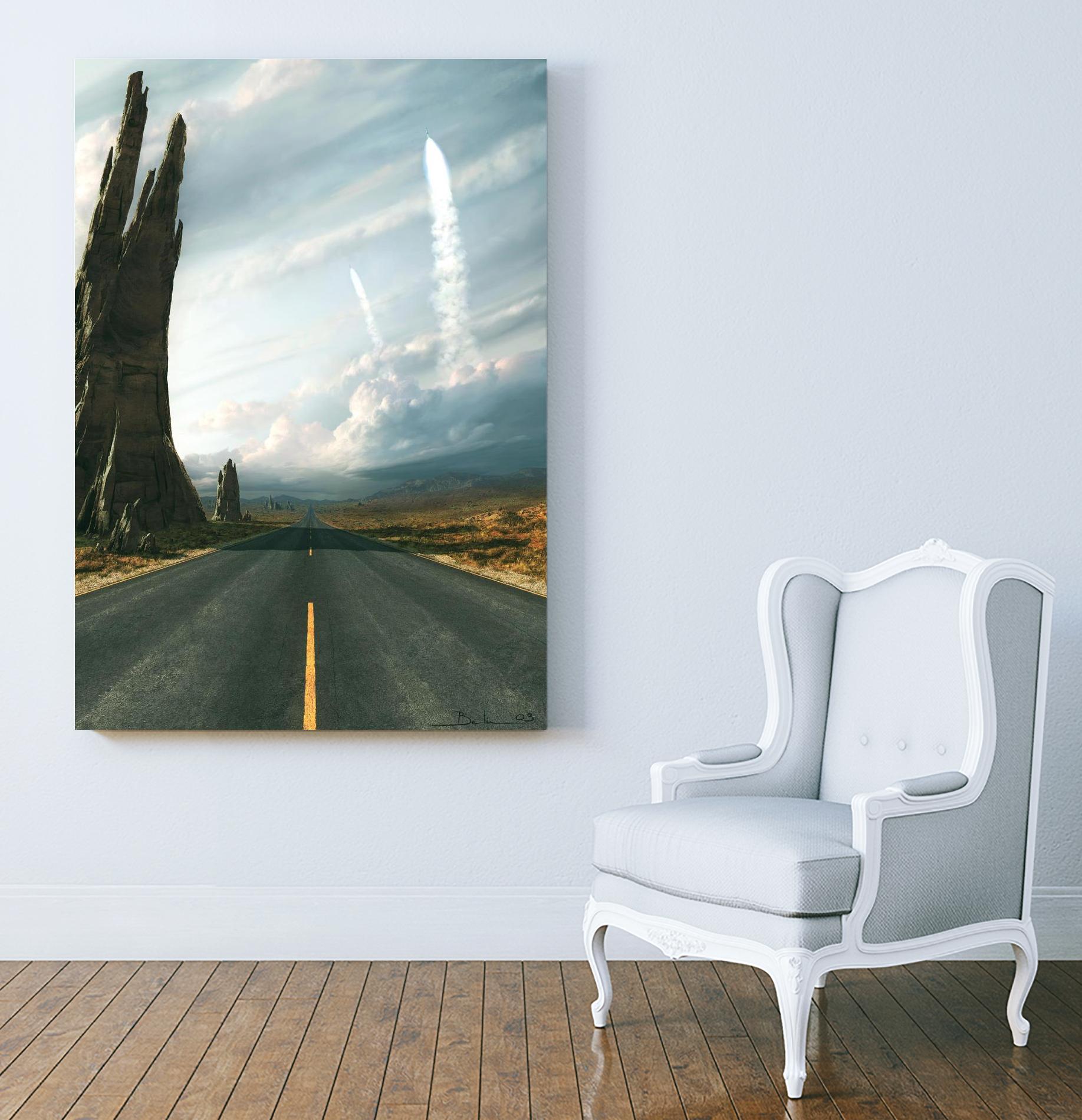 Mission by Stephane Belin on GIANT ART - grey landscape