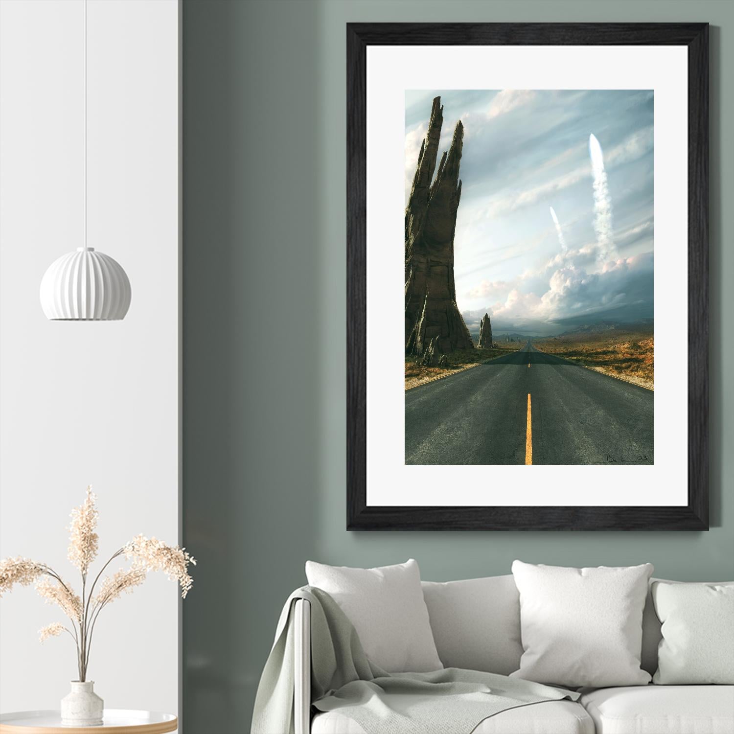 Mission by Stephane Belin on GIANT ART - grey landscape