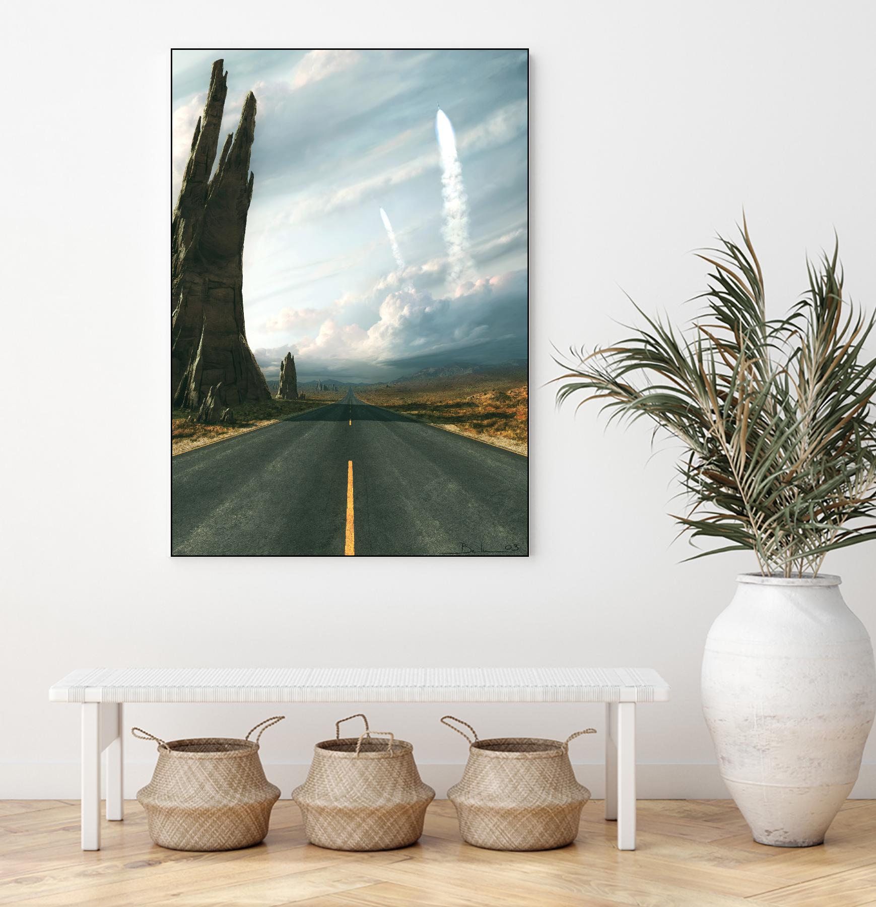 Mission by Stephane Belin on GIANT ART - grey landscape