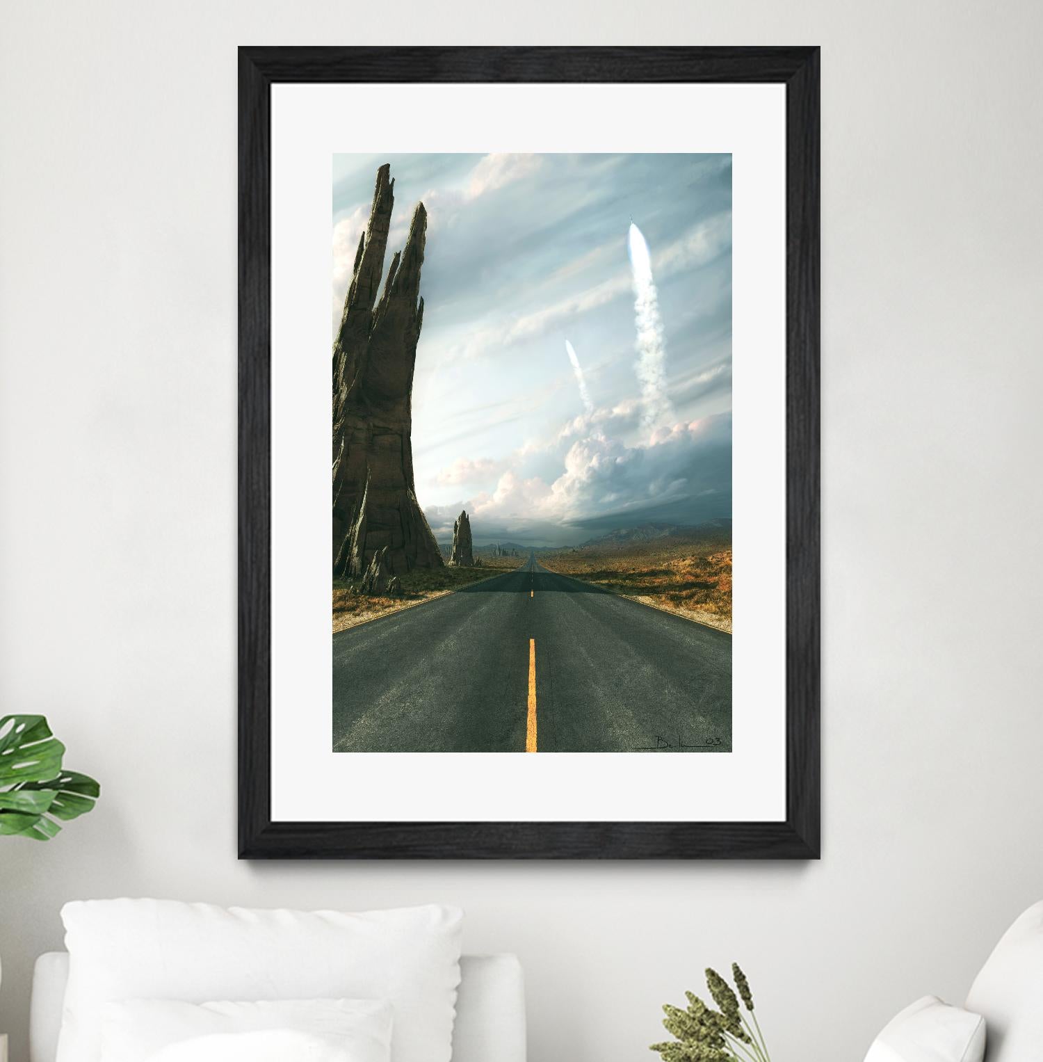 Mission by Stephane Belin on GIANT ART - grey landscape