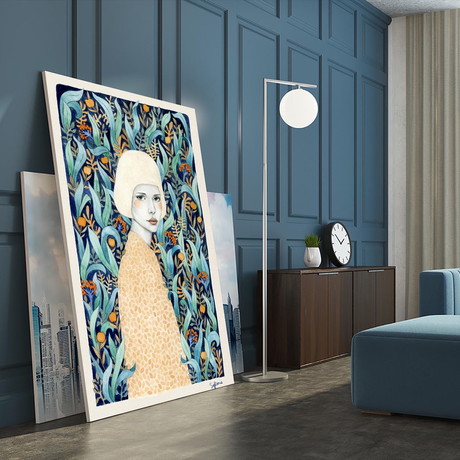 Emilia by Sofia Bonati on GIANT ART - green men and women