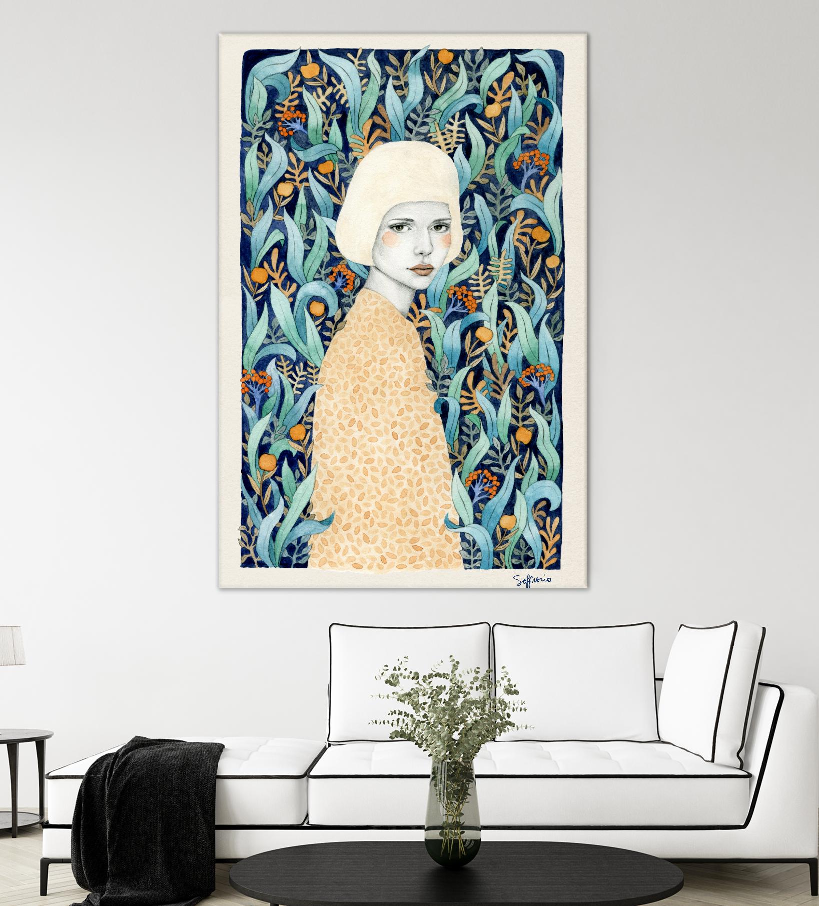 Emilia by Sofia Bonati on GIANT ART - green men and women