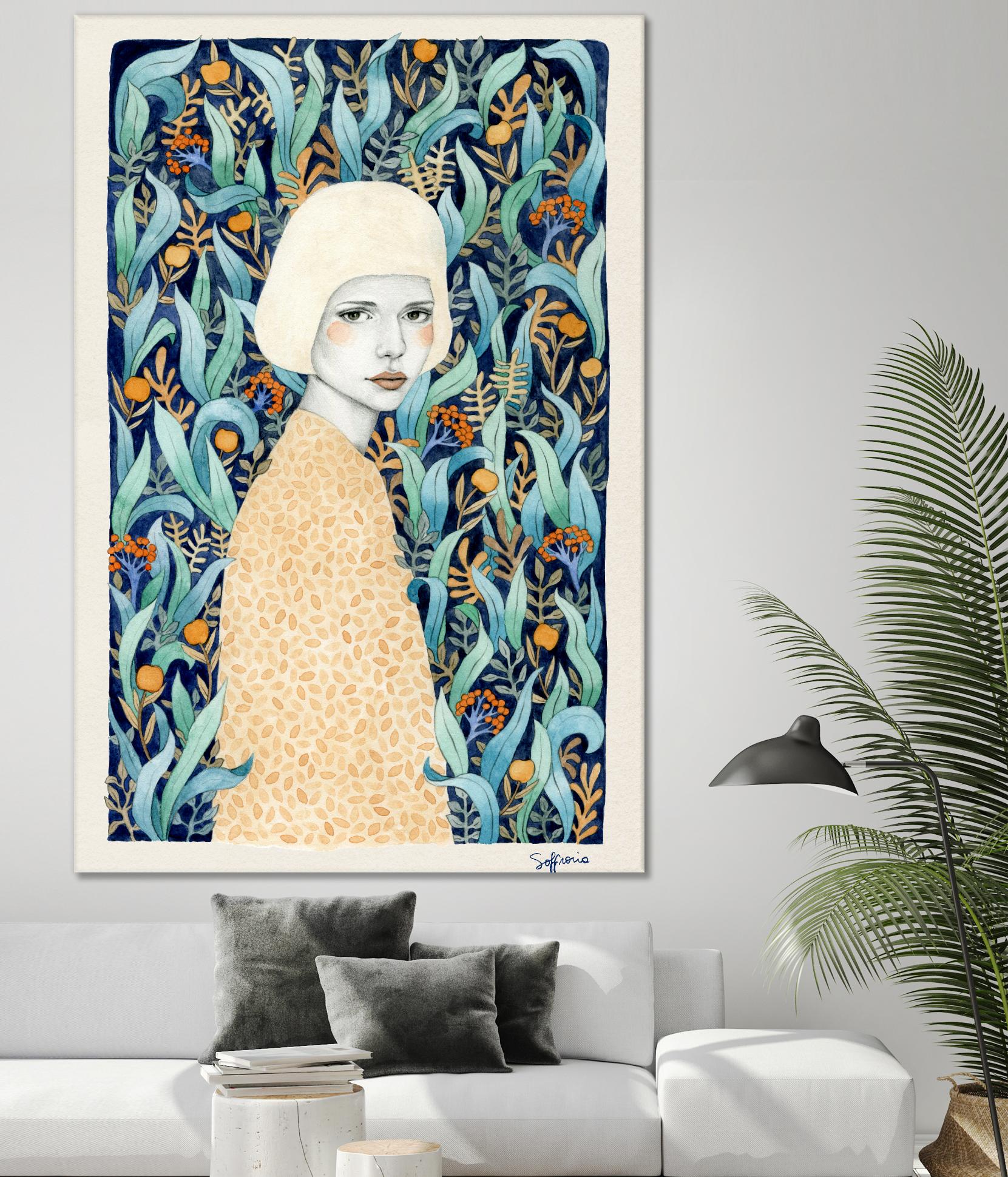 Emilia by Sofia Bonati on GIANT ART - green men and women