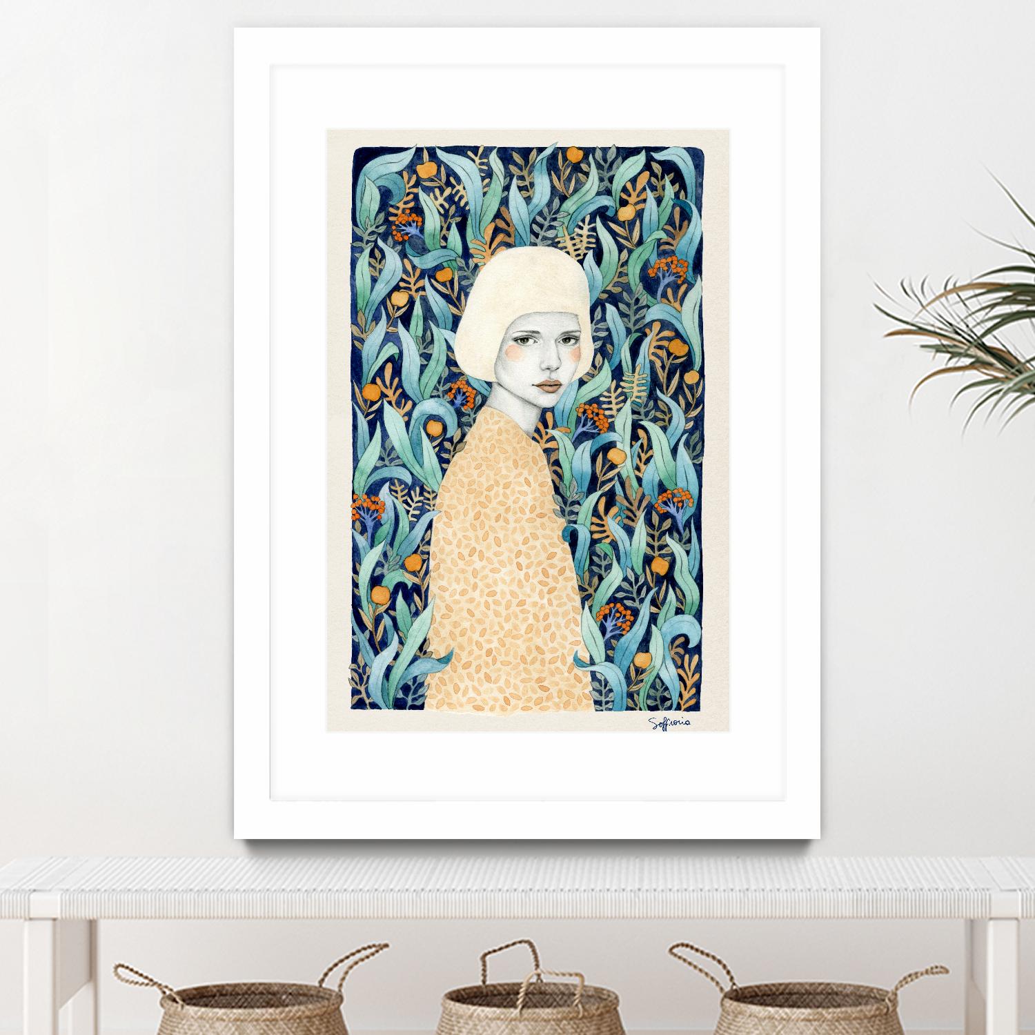 Emilia by Sofia Bonati on GIANT ART - green men and women