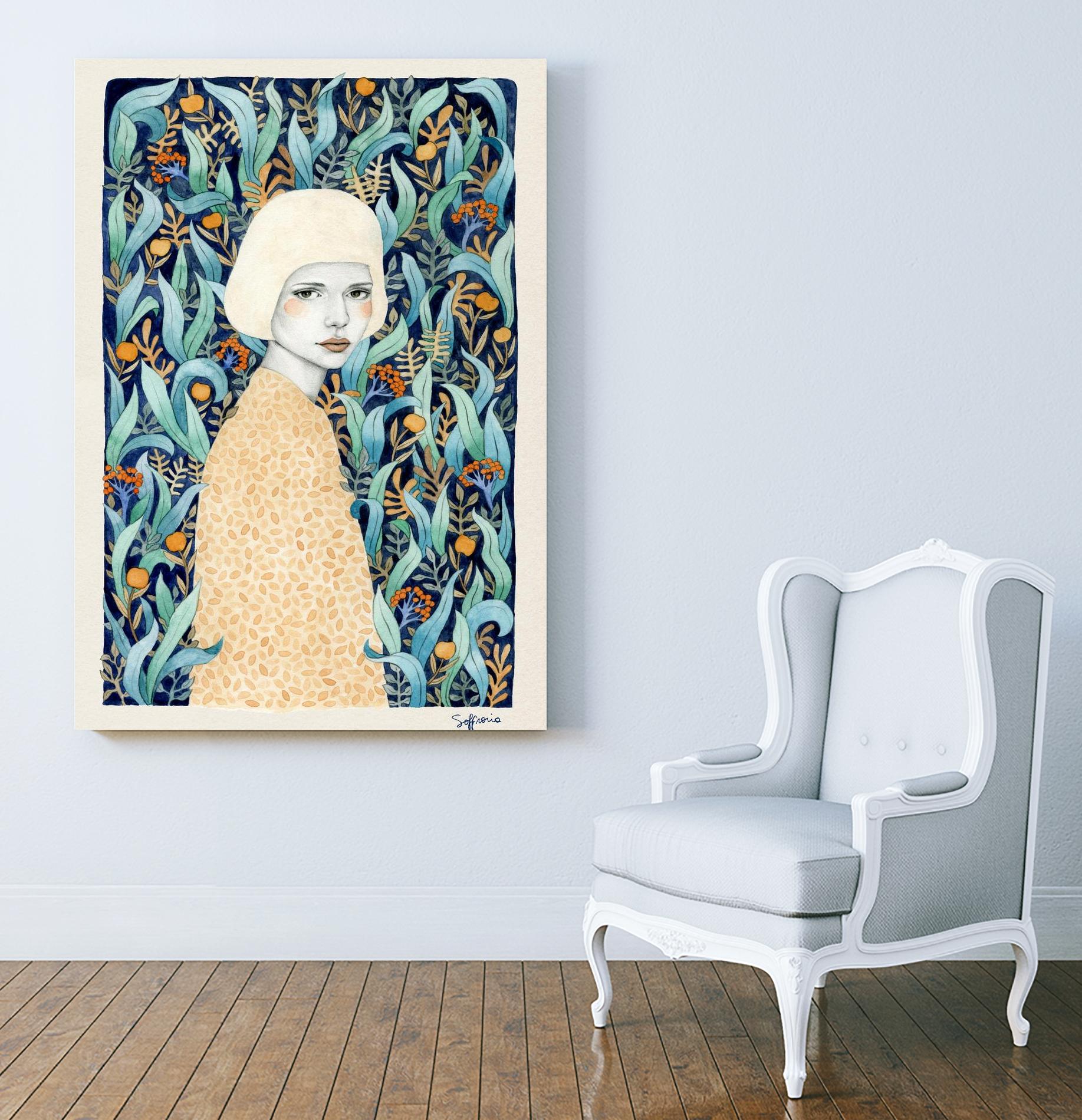 Emilia by Sofia Bonati on GIANT ART - green men and women