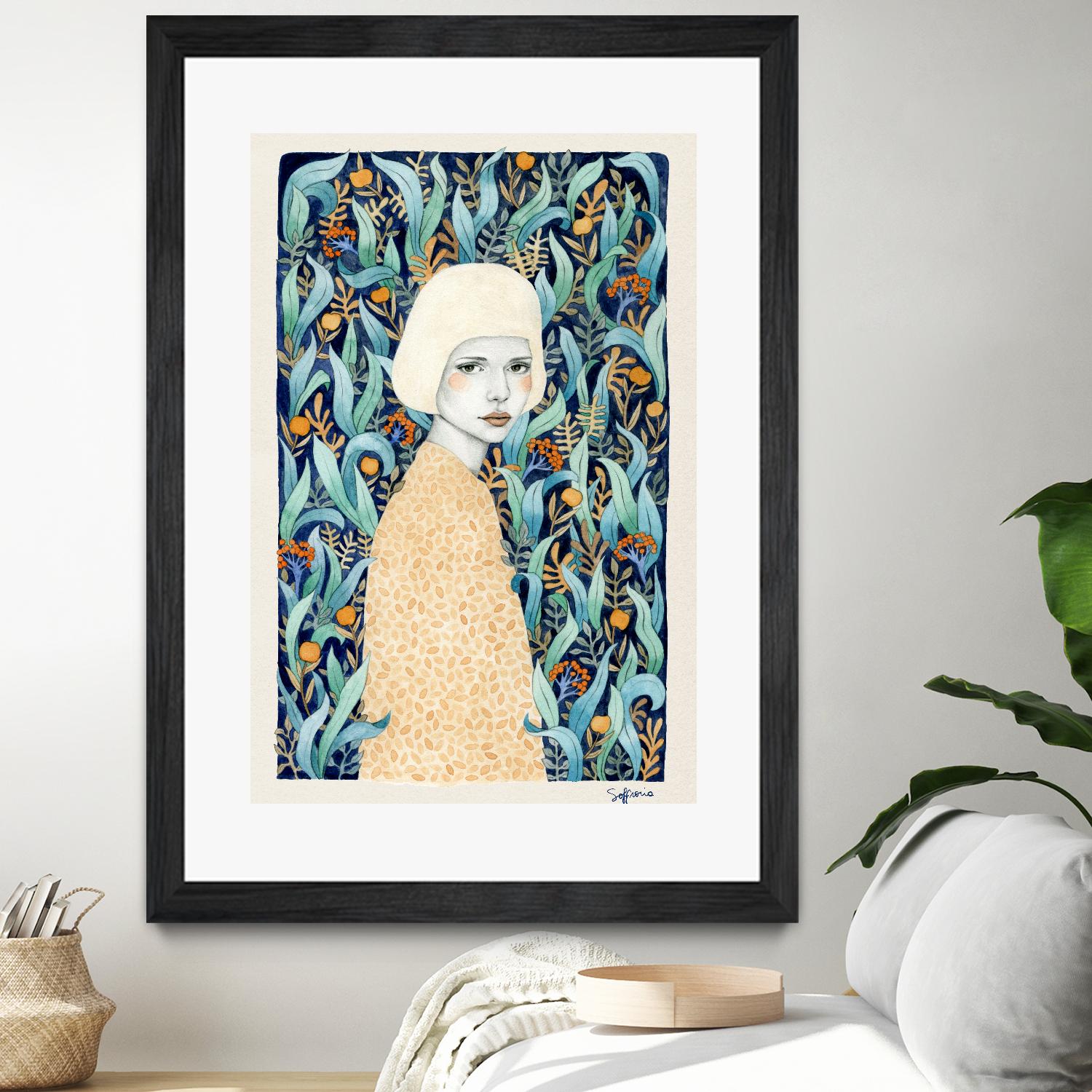 Emilia by Sofia Bonati on GIANT ART - green men and women