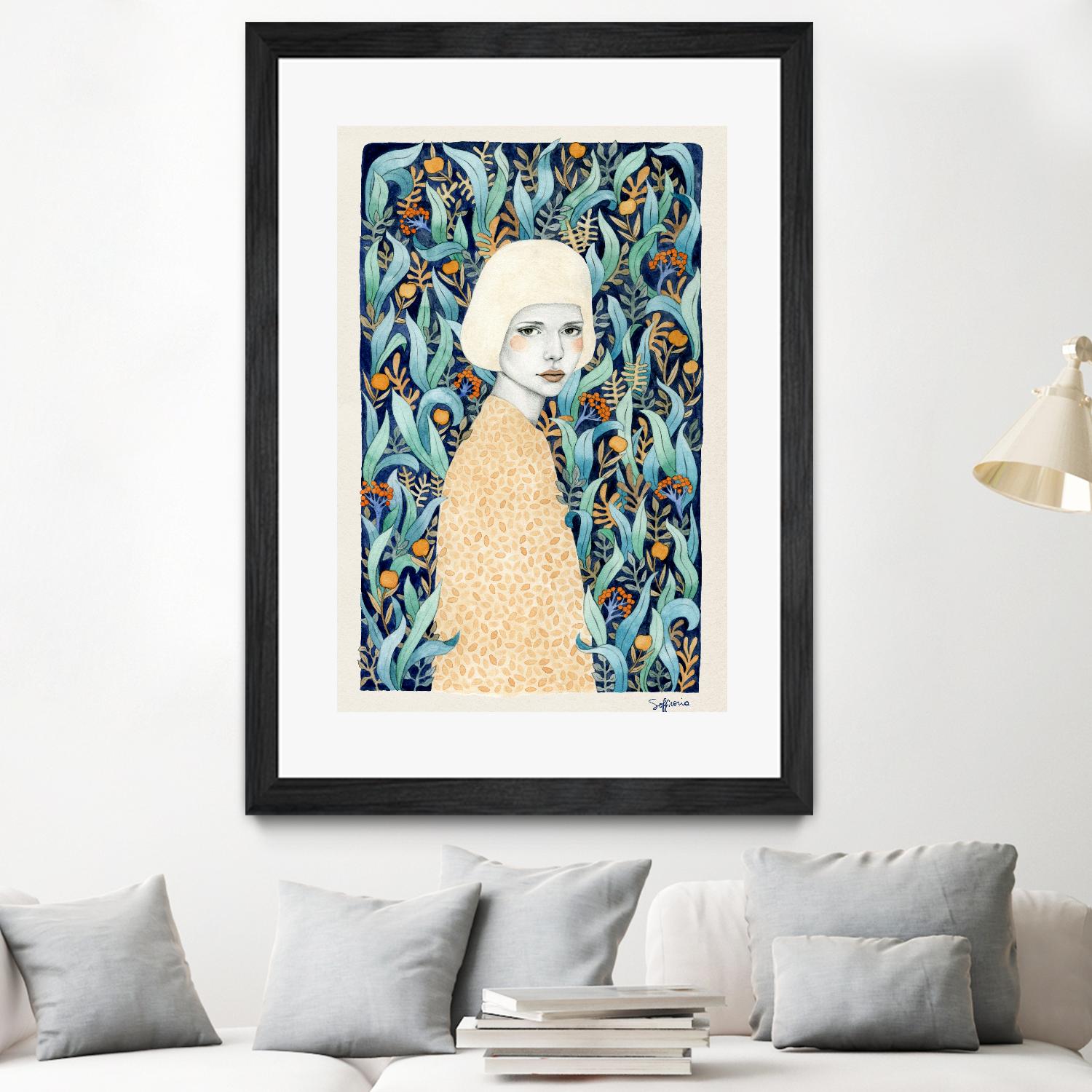 Emilia by Sofia Bonati on GIANT ART - green men and women