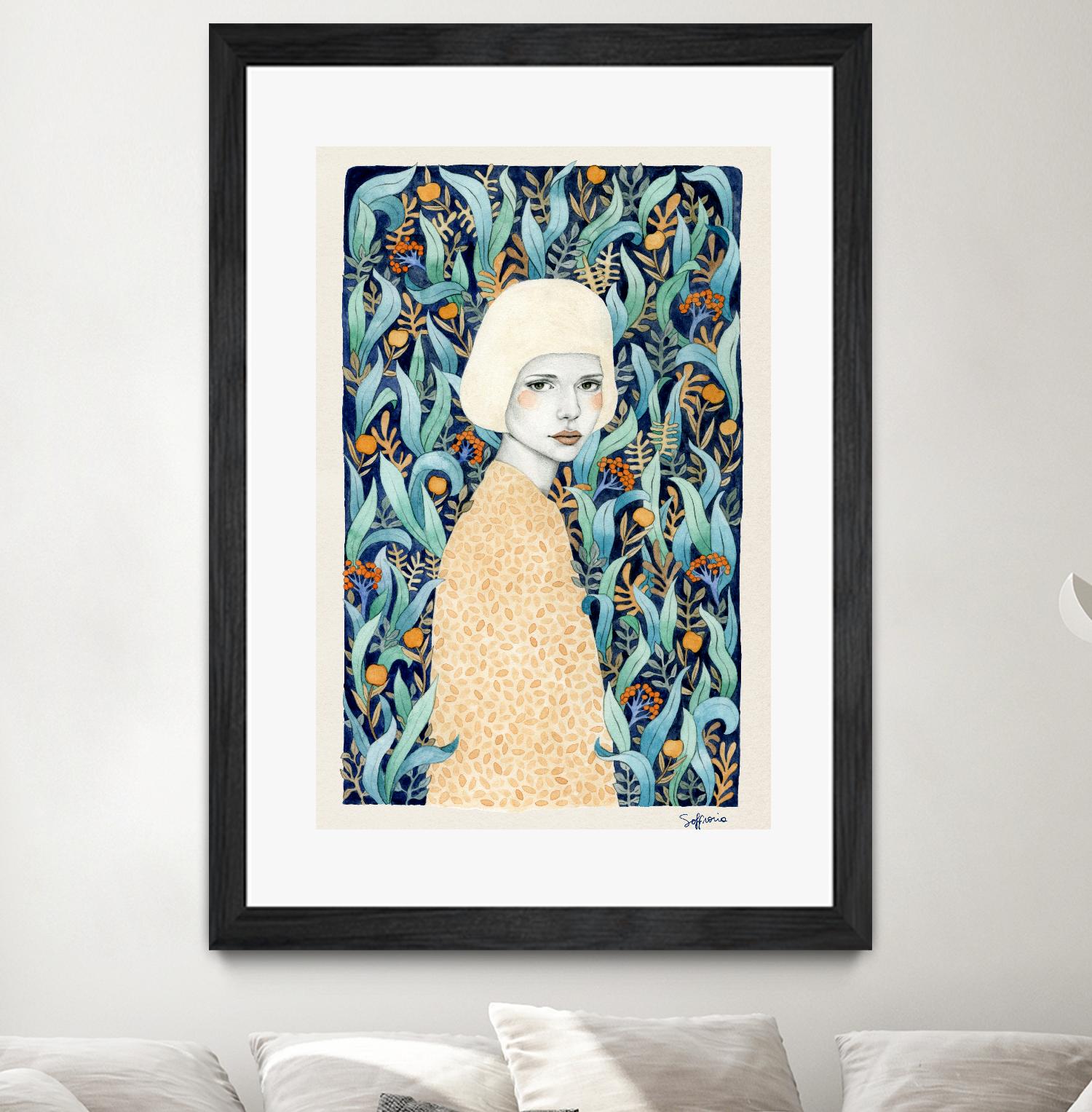 Emilia by Sofia Bonati on GIANT ART - green men and women