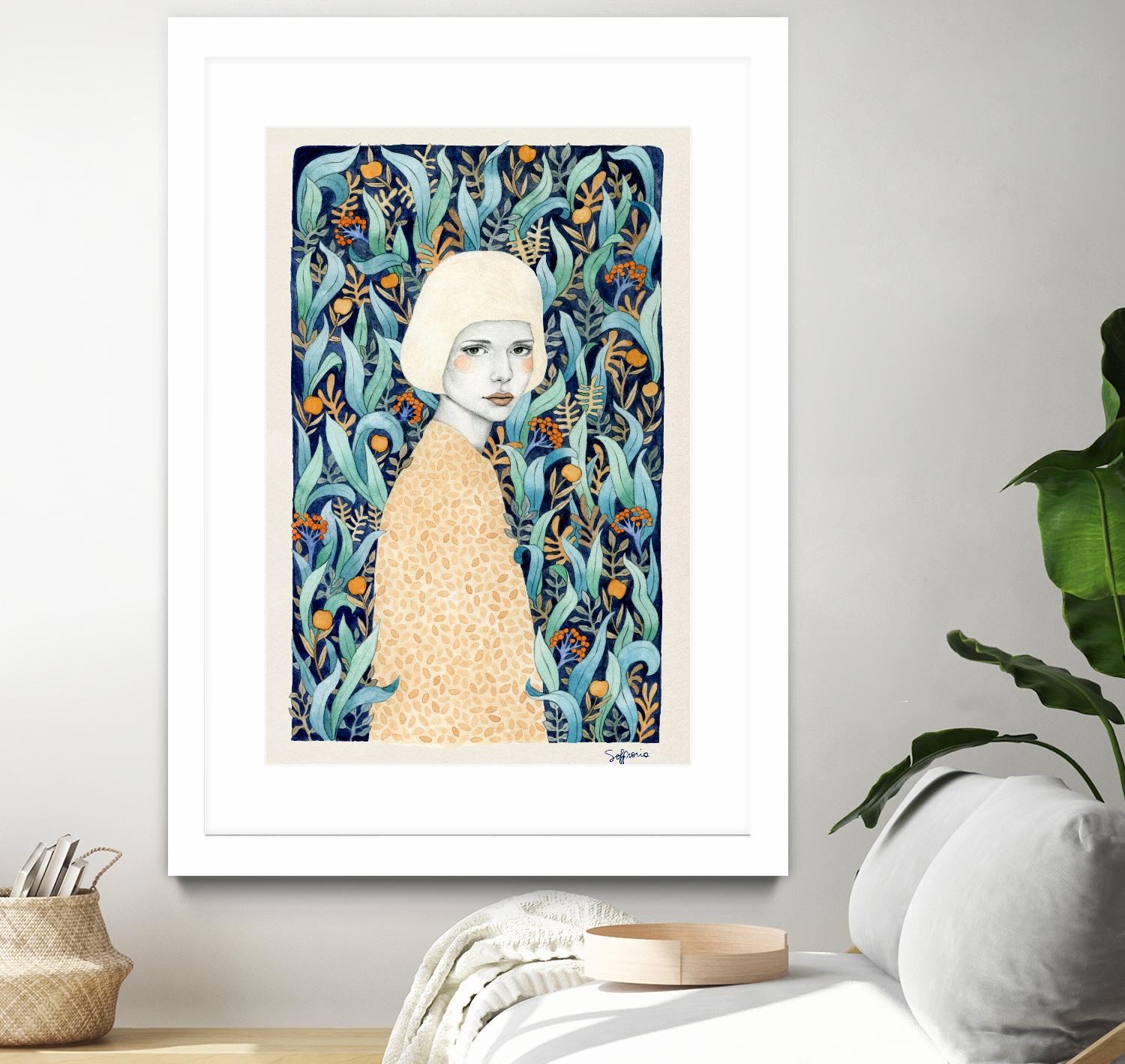 Emilia by Sofia Bonati on GIANT ART - green men and women