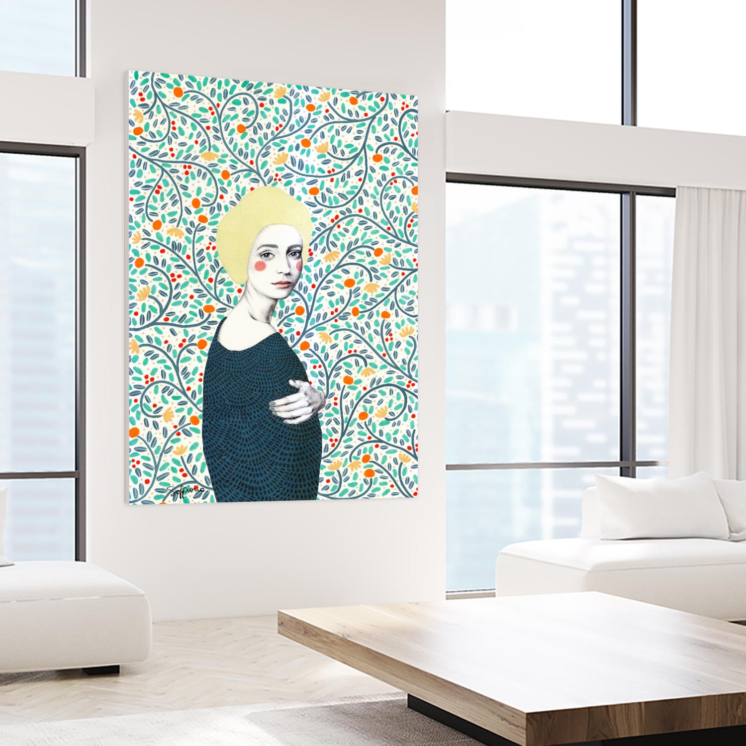 Helena by Sofia Bonati on GIANT ART - yellow men and women