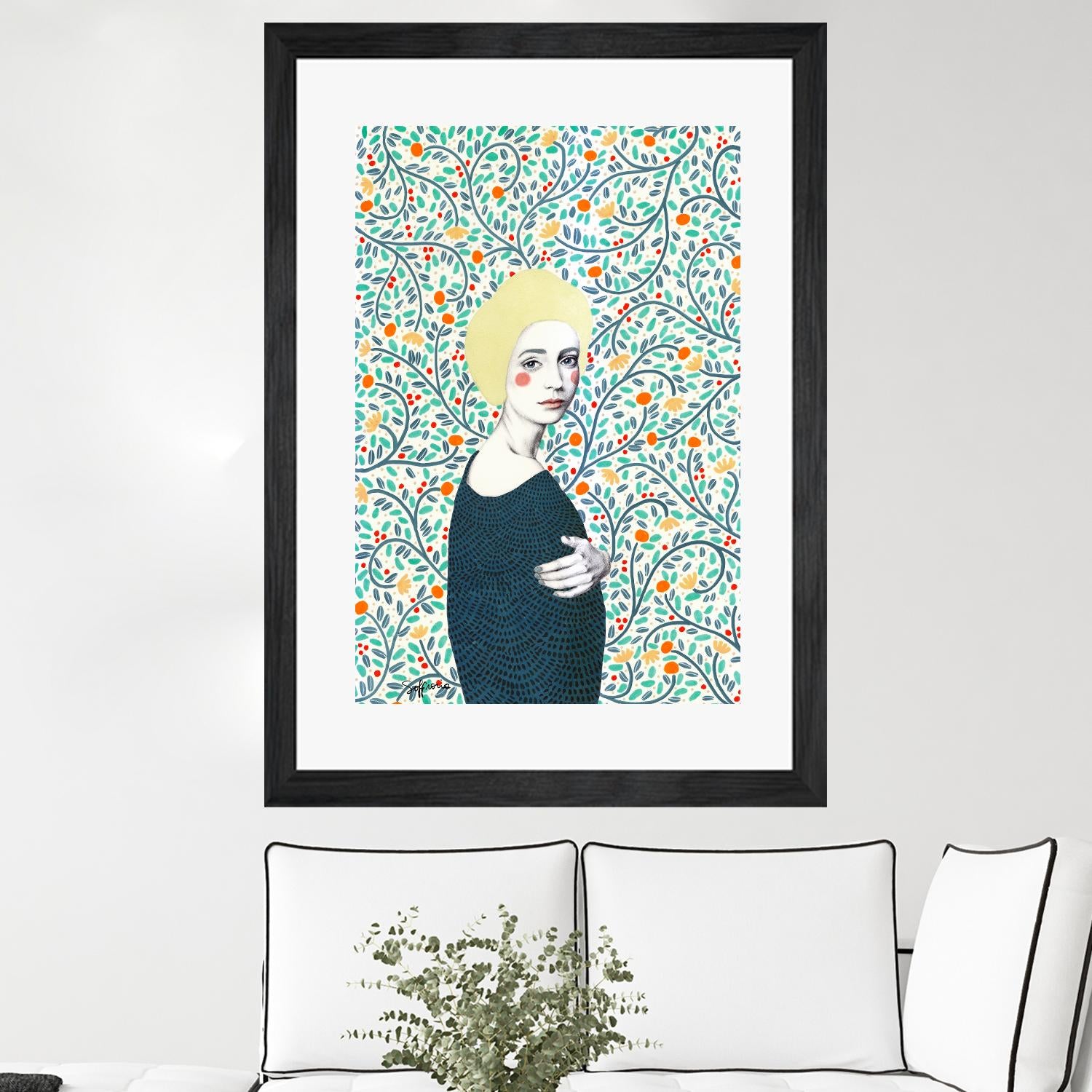 Helena by Sofia Bonati on GIANT ART - yellow men and women