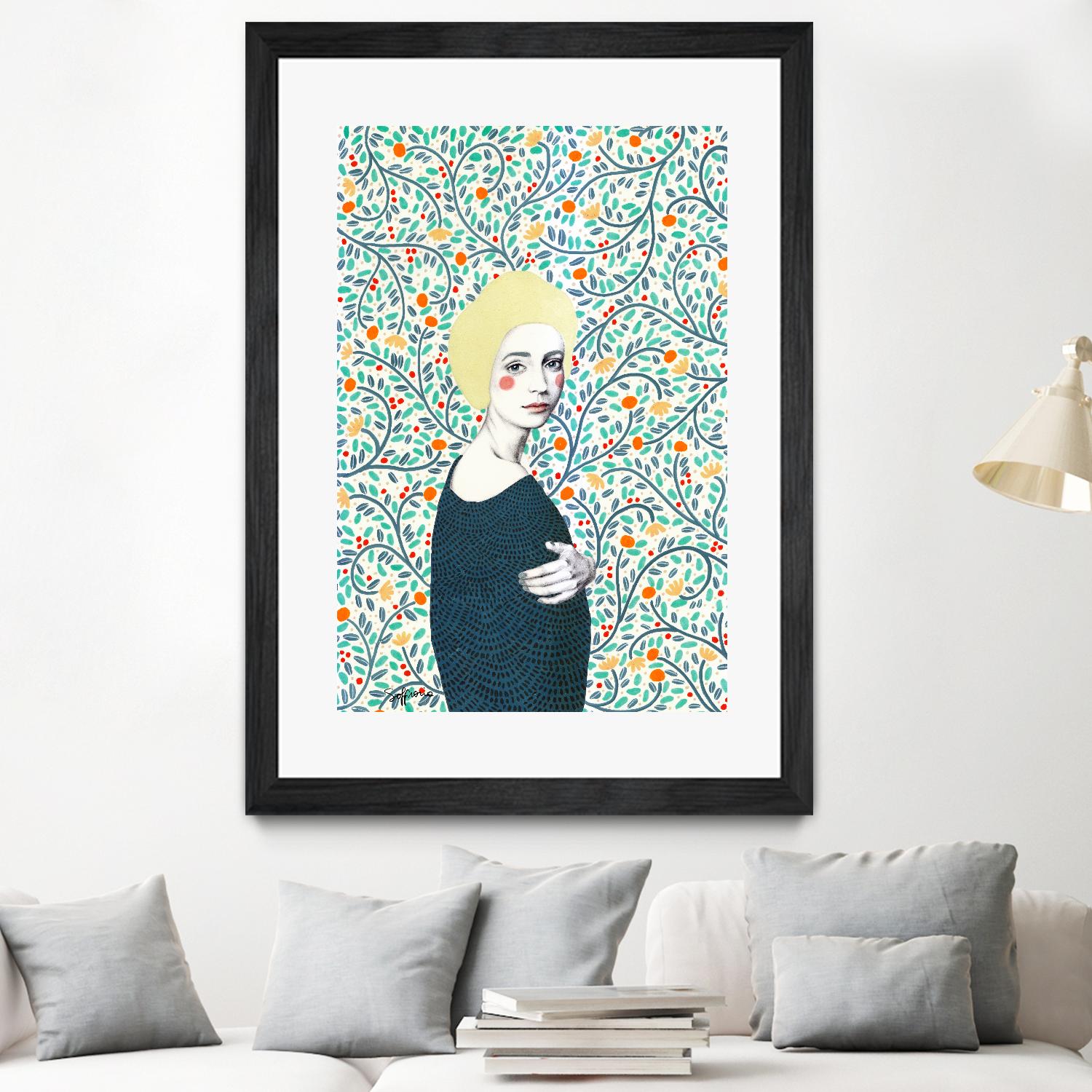 Helena by Sofia Bonati on GIANT ART - yellow men and women