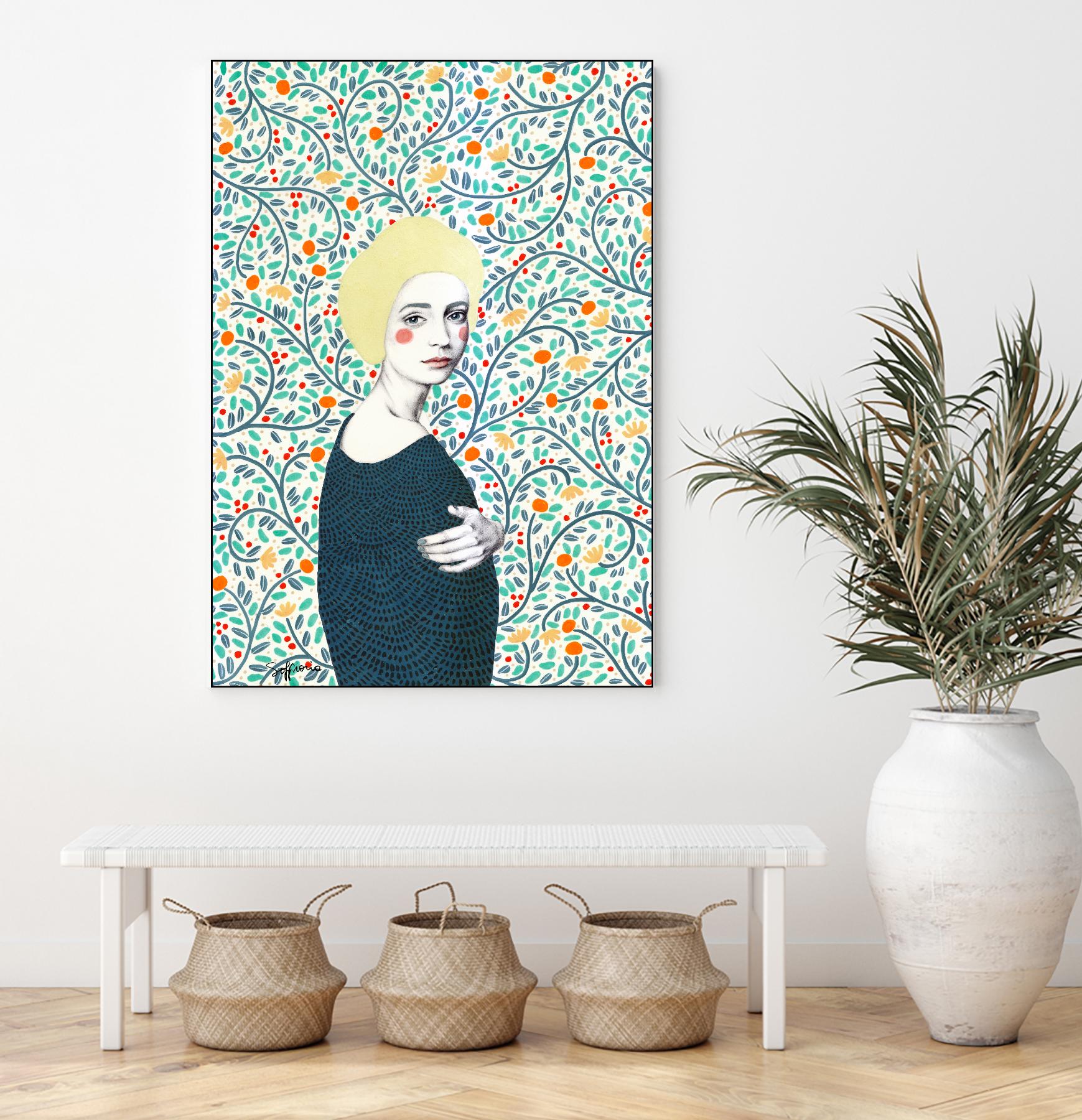 Helena by Sofia Bonati on GIANT ART - yellow men and women