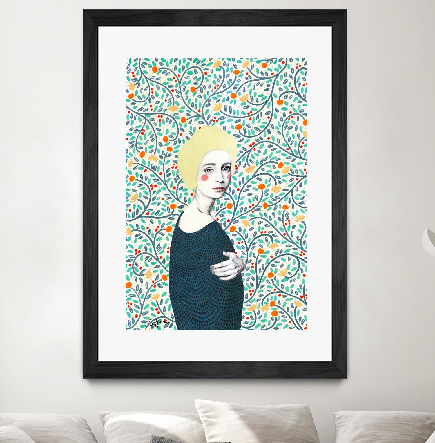 Helena by Sofia Bonati on GIANT ART - yellow men and women