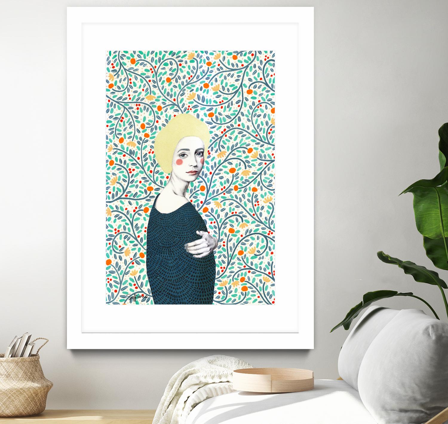 Helena by Sofia Bonati on GIANT ART - yellow men and women