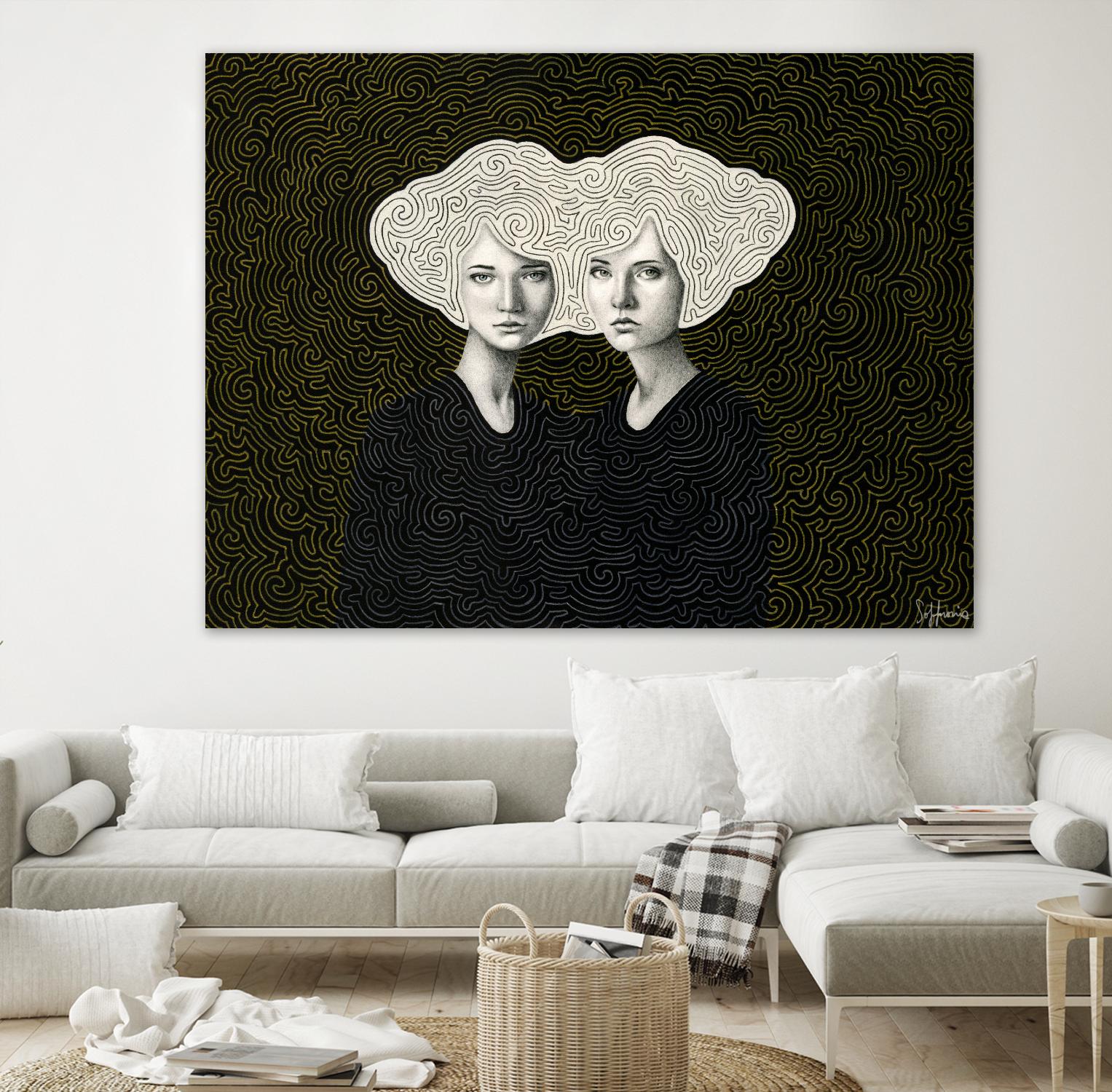 Orla and Olinda by Sofia Bonati on GIANT ART - white men and women