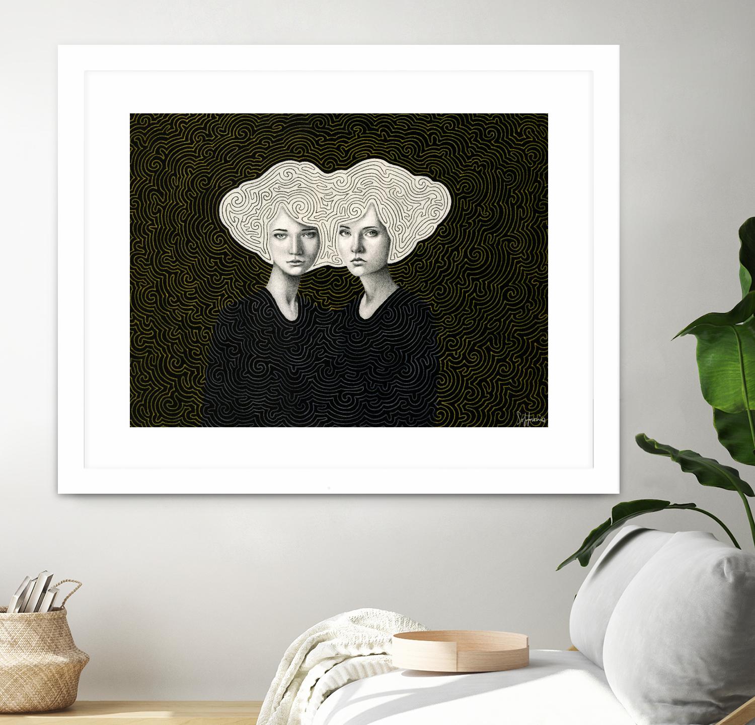 Orla and Olinda by Sofia Bonati on GIANT ART - white men and women